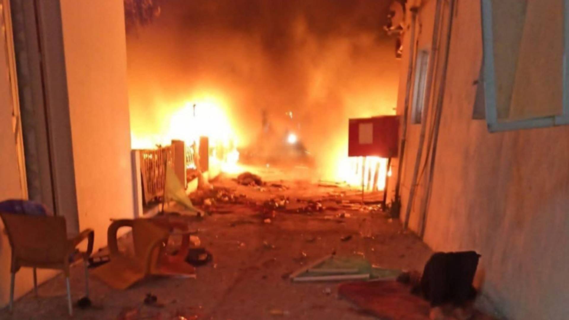 المستشفى المعمداني وسط غزة بعد قصفه من قبل قوات الاحتلال الإسرائيلي