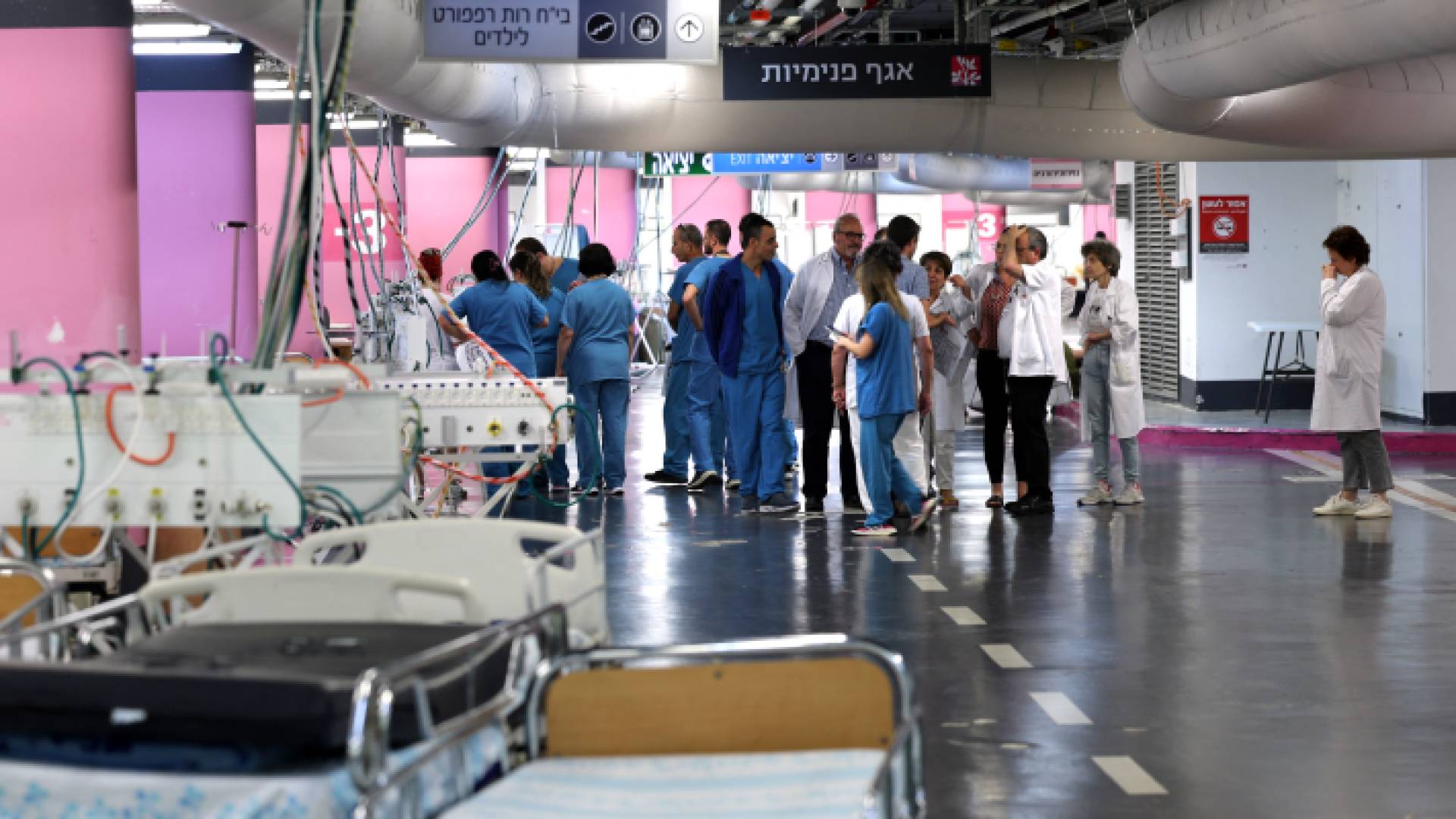 أحد المستشفيات في تل أبيب