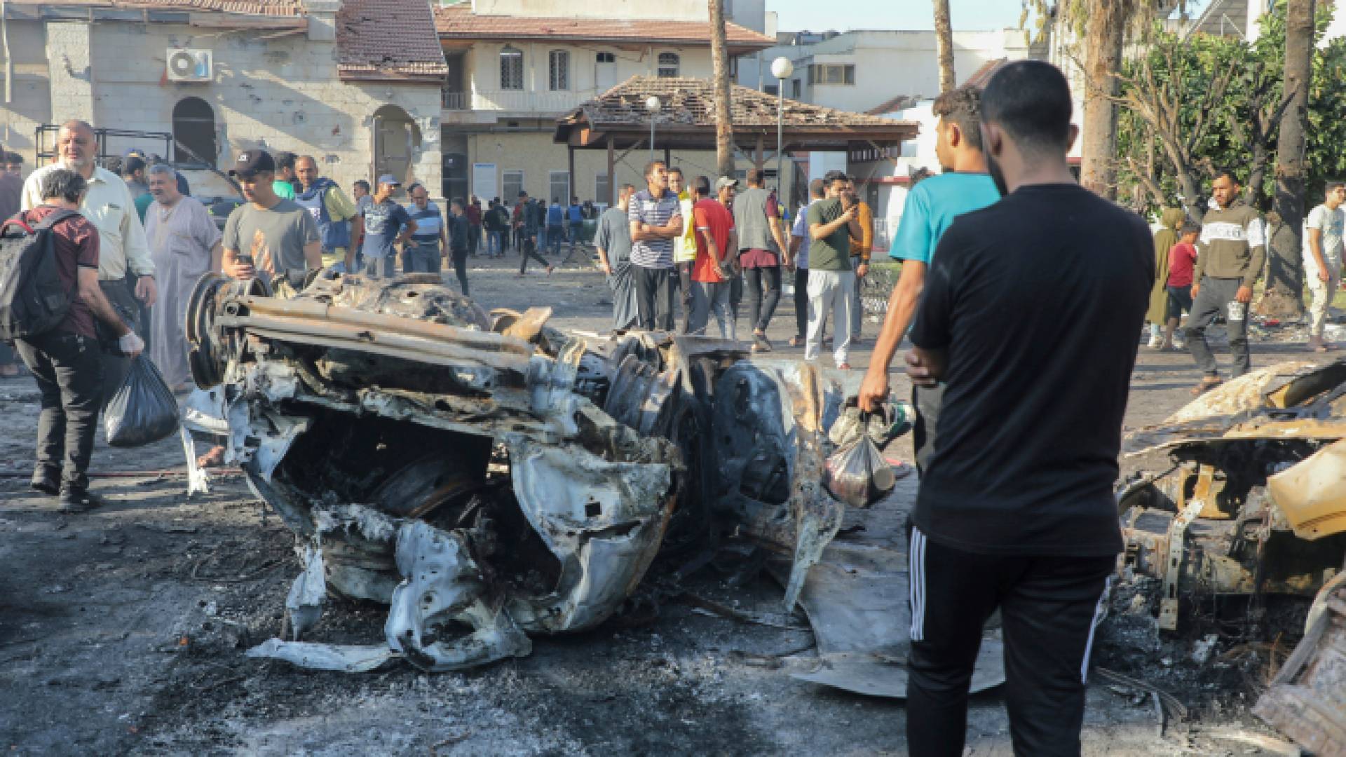 قصف المستشفى المعمداني الأهلي العربي