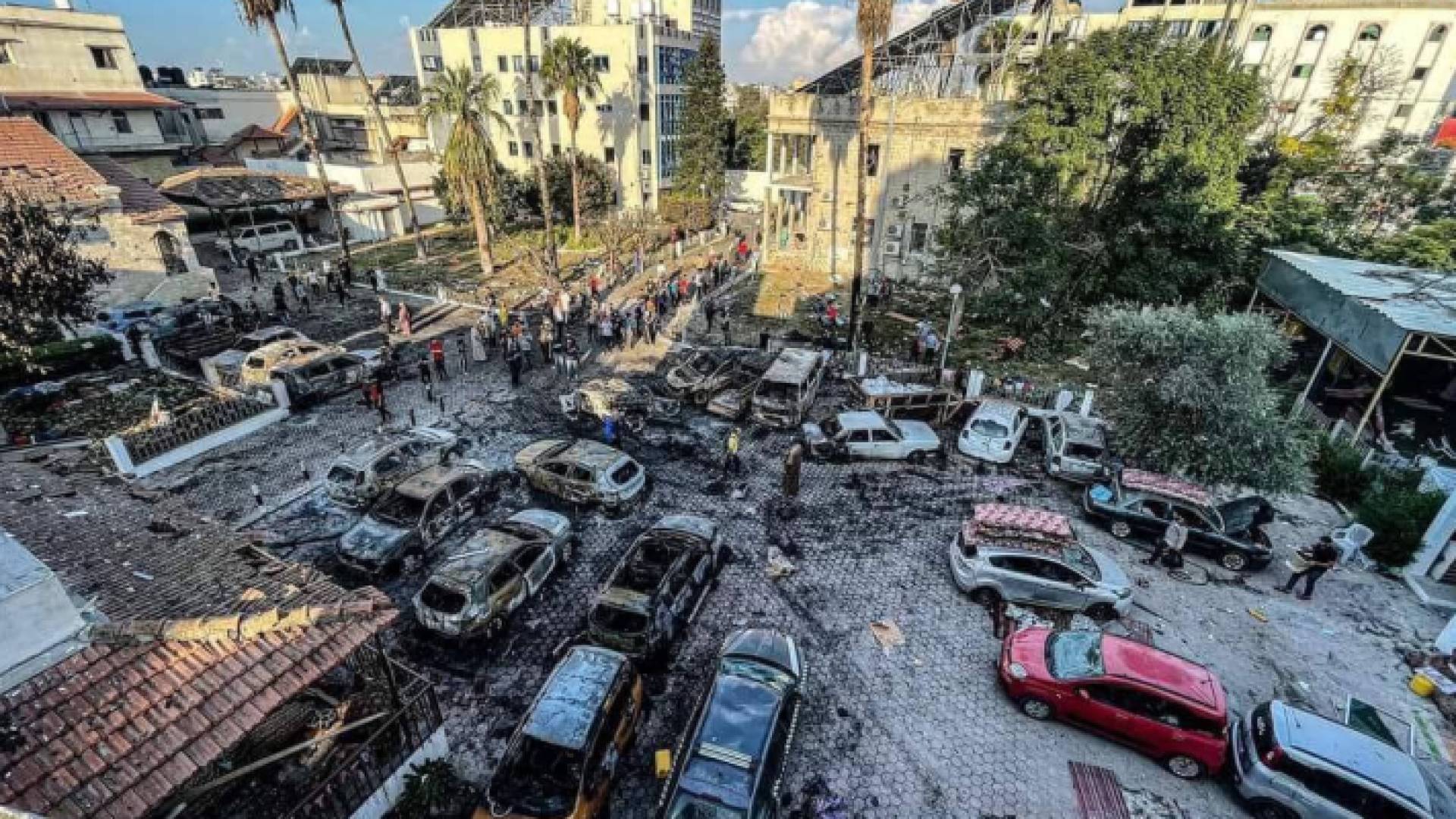 استهداف المستشفى المعمداني