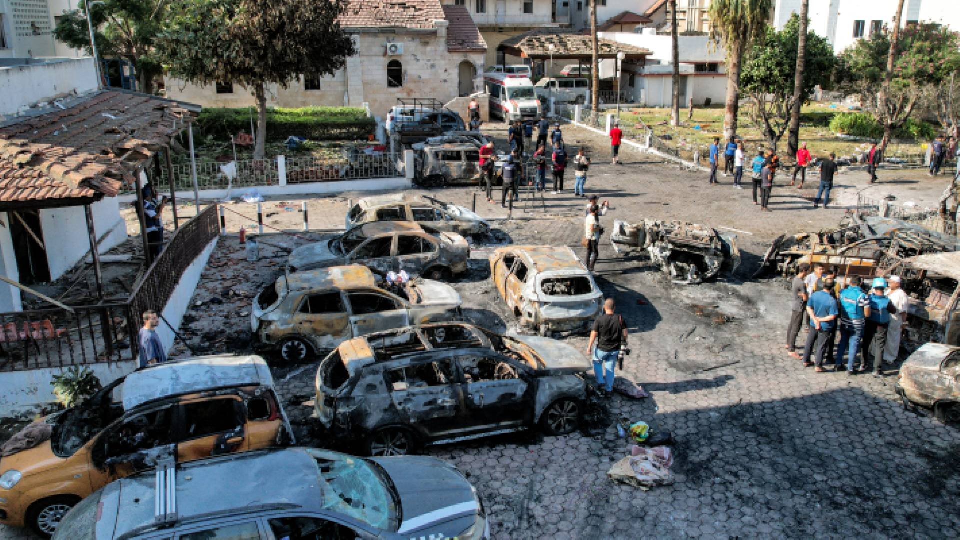 قصف مستشفي المعمداني في غزة