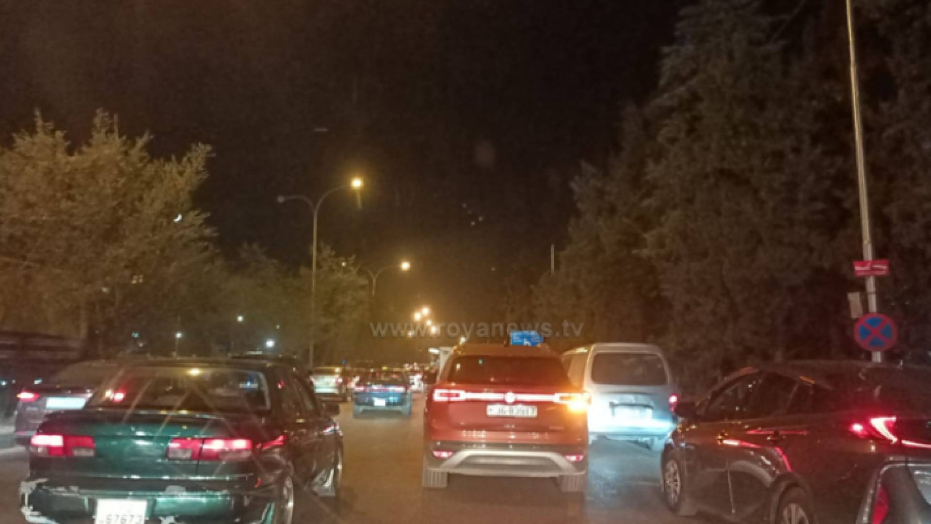 أزمة سير على طريق المطار باتجاه البحر الميت