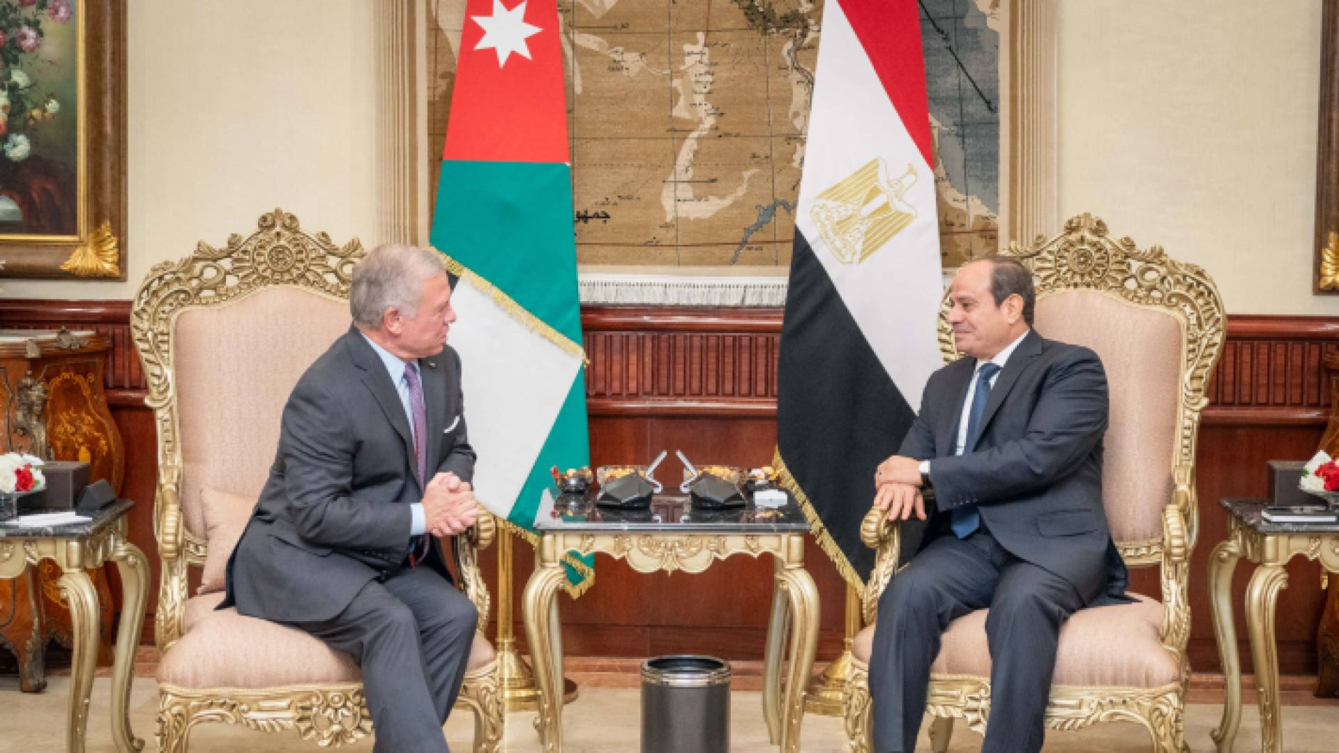 الملك عبد الله الثاني والرئيس المصري عبد الفتاح السيسي