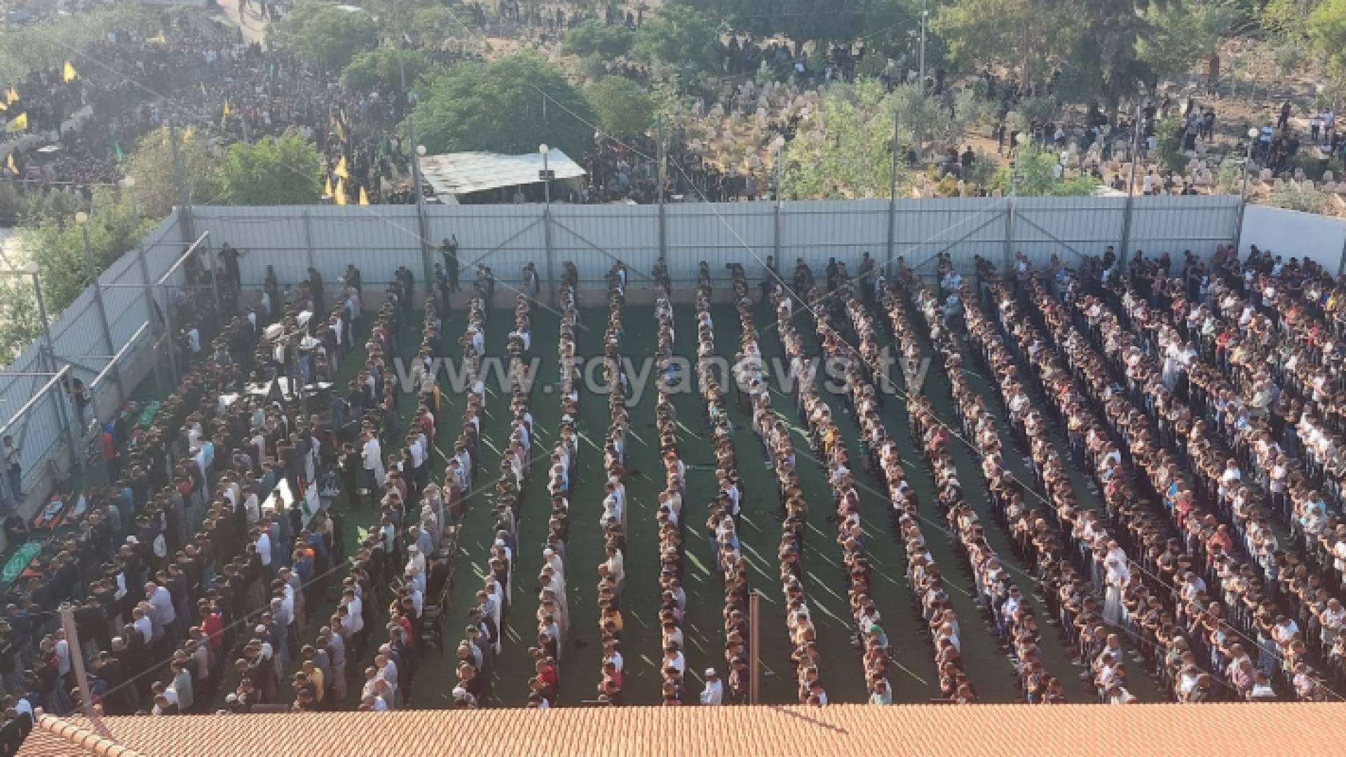 أثناء تشييع الجثامين