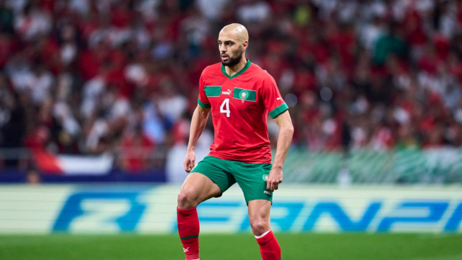 من مباراة سابقة للمنتخب المغربي