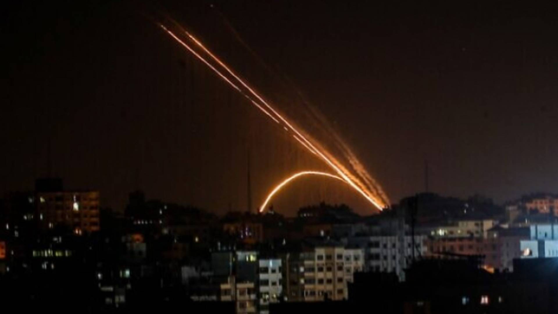 رشقة صاروخية من غزة