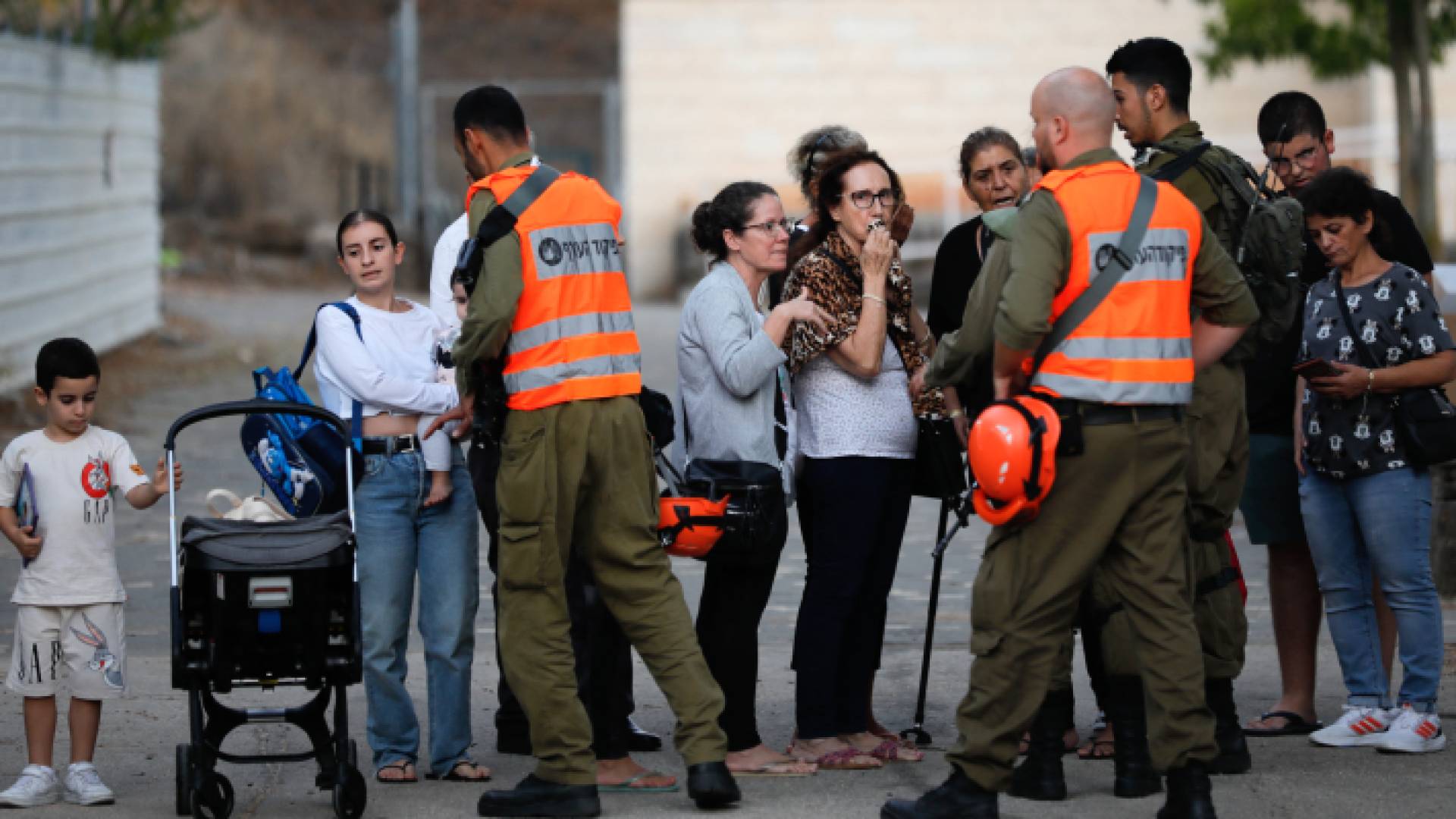 الصورة من إخلاء مستوطنة كريات شمونة