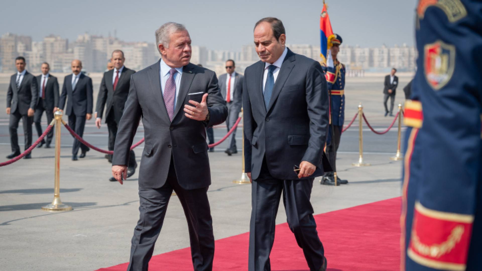 صورة أرشيفية للملك عبد الله الثاني والرئيس المصري عبد الفتاح السيسي