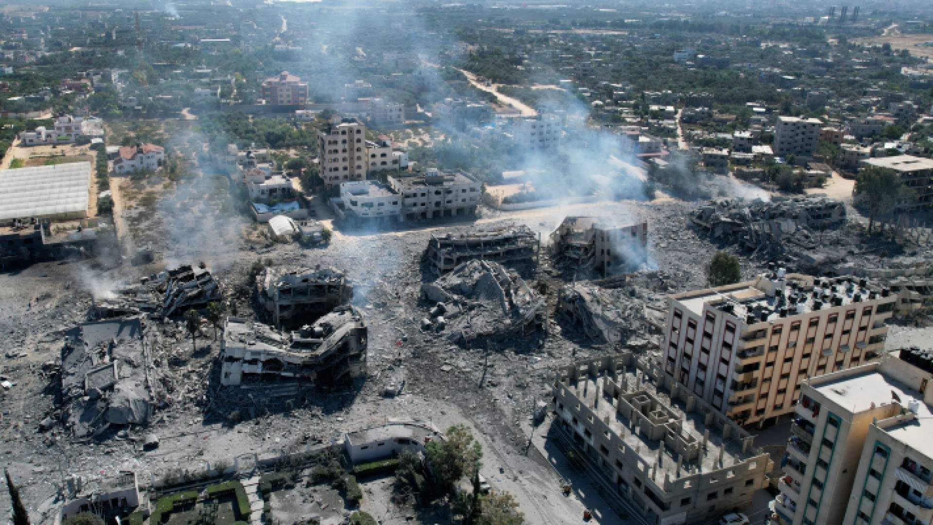 الدمار الهائل الذي ألحقه قصف الاحتلال في قطاع غزة