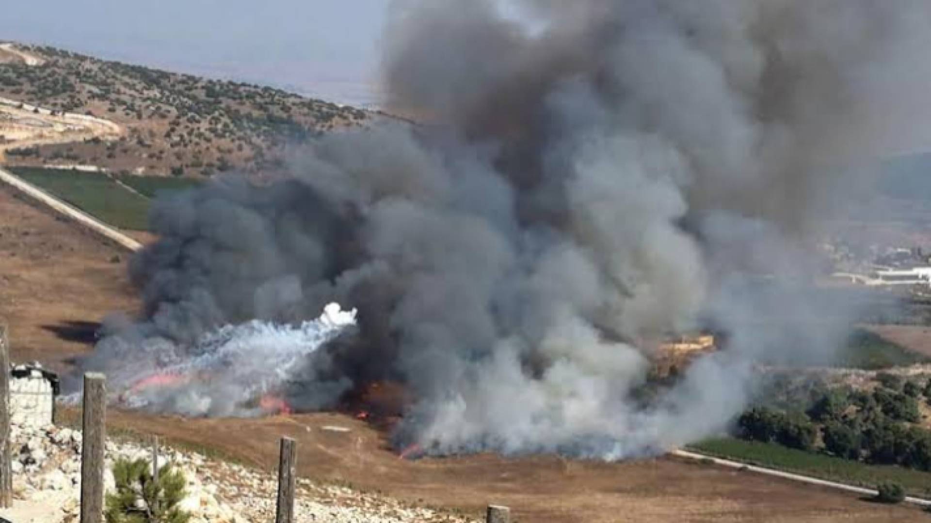 تصاعد أعمدة الدخان في جنوب لبنان