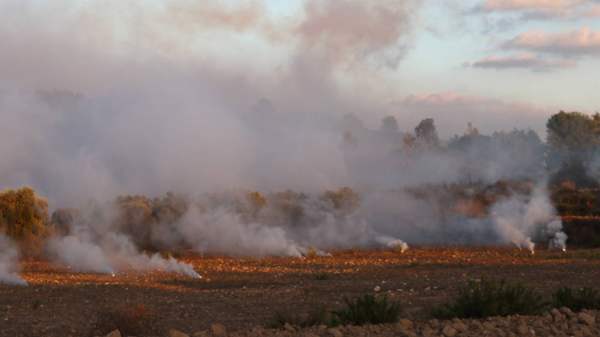 الصورة من القصف على الحدود اللبنانية الجنوبية