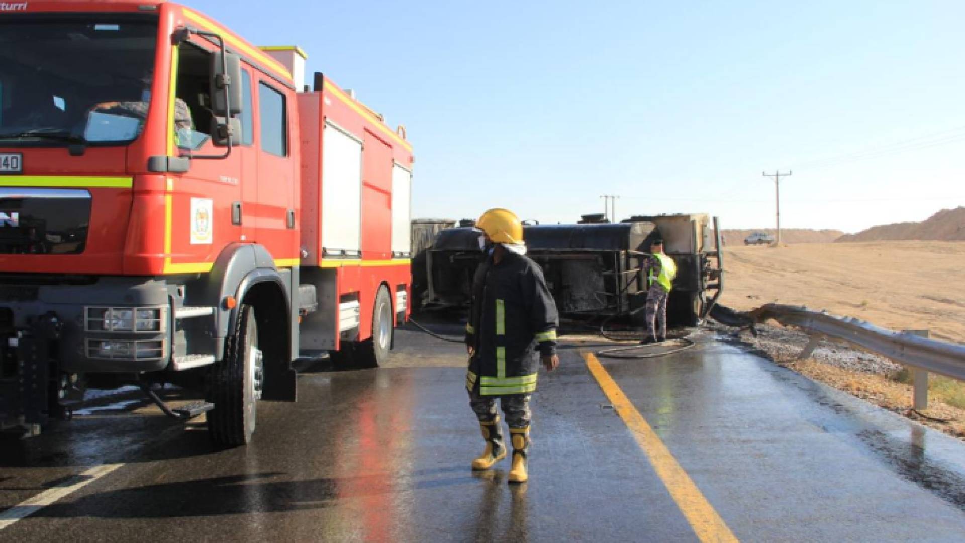 صورة أرشيفية لتدهور صهريج وقود