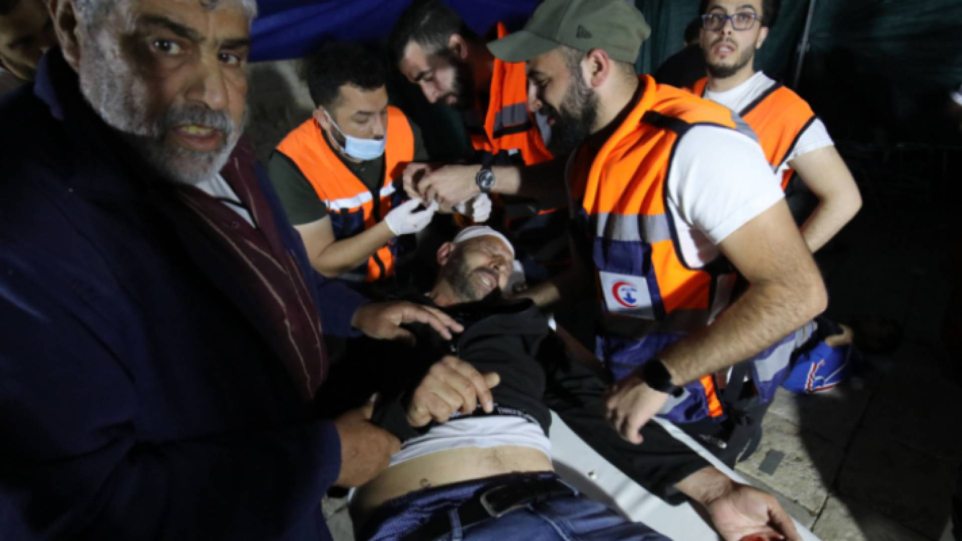 جريح فلسطيني في غزة