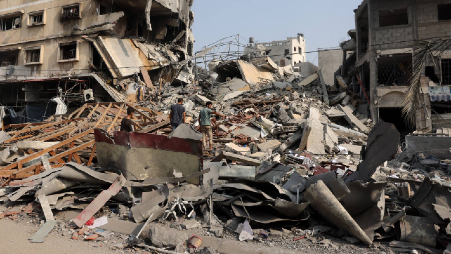 منزل مدمر جراء قصف الاحتلال قطاع غزة