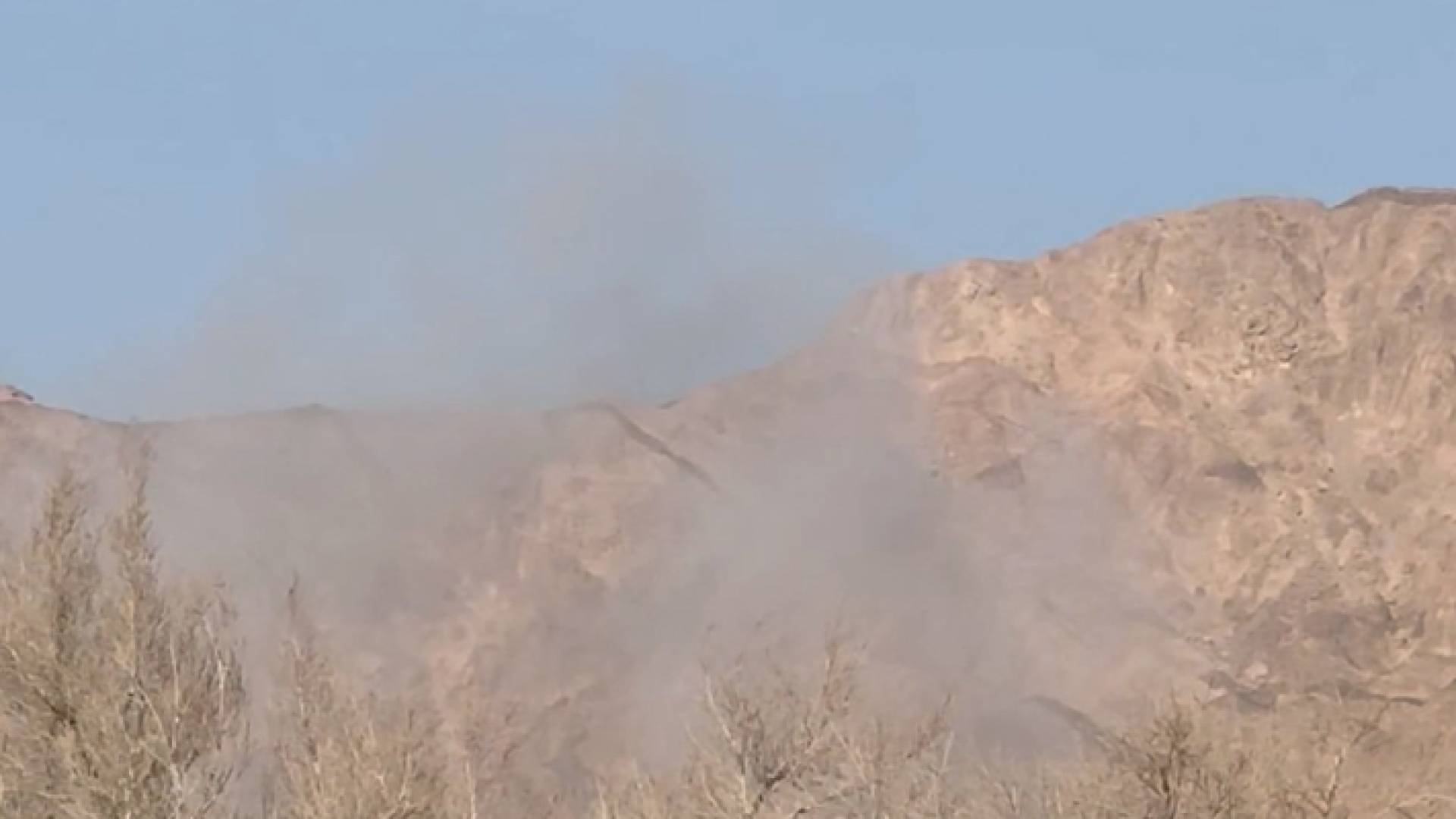 موقع سقوط إحدى الطائرات المسيرة