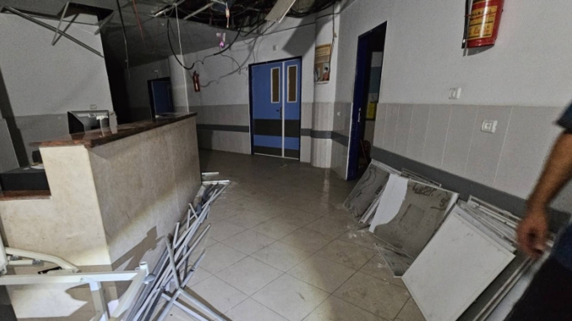 المستشفى الأندونيسي بعد قصف الاحتلال للمباني المجاورة