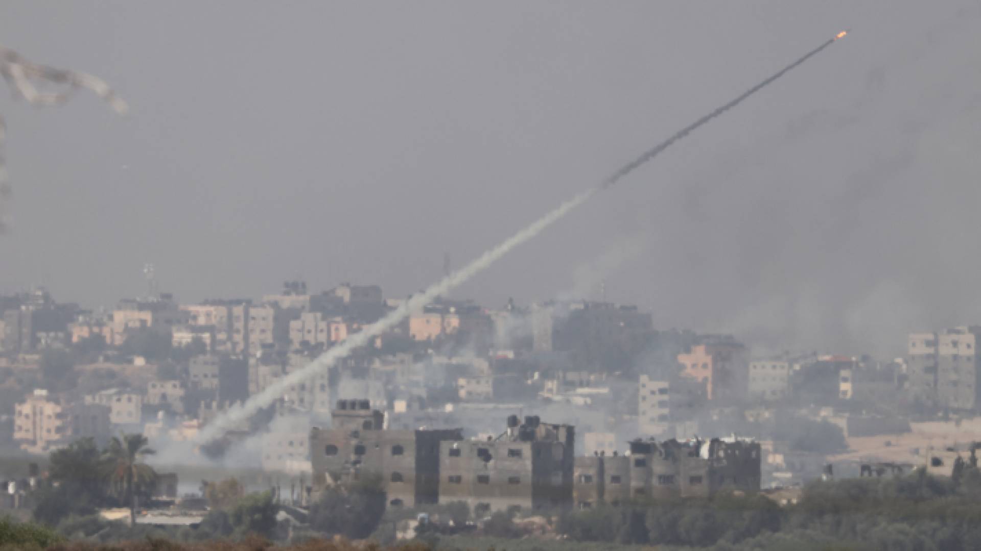 اطلاق صواريخ من قطاع غزة بتجاه المستوطنات