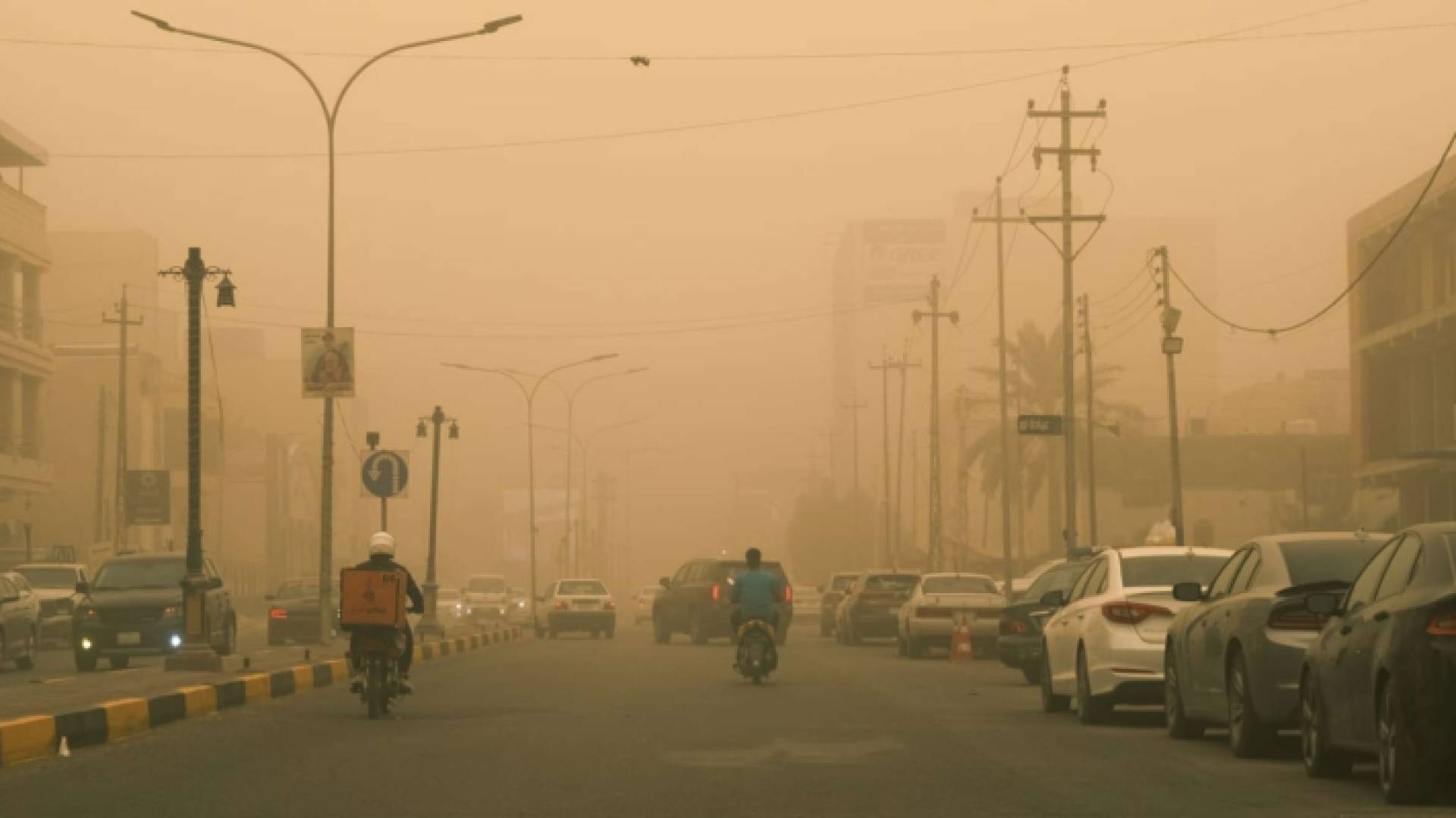 أجواء مغبرة في الأردن الاثنين