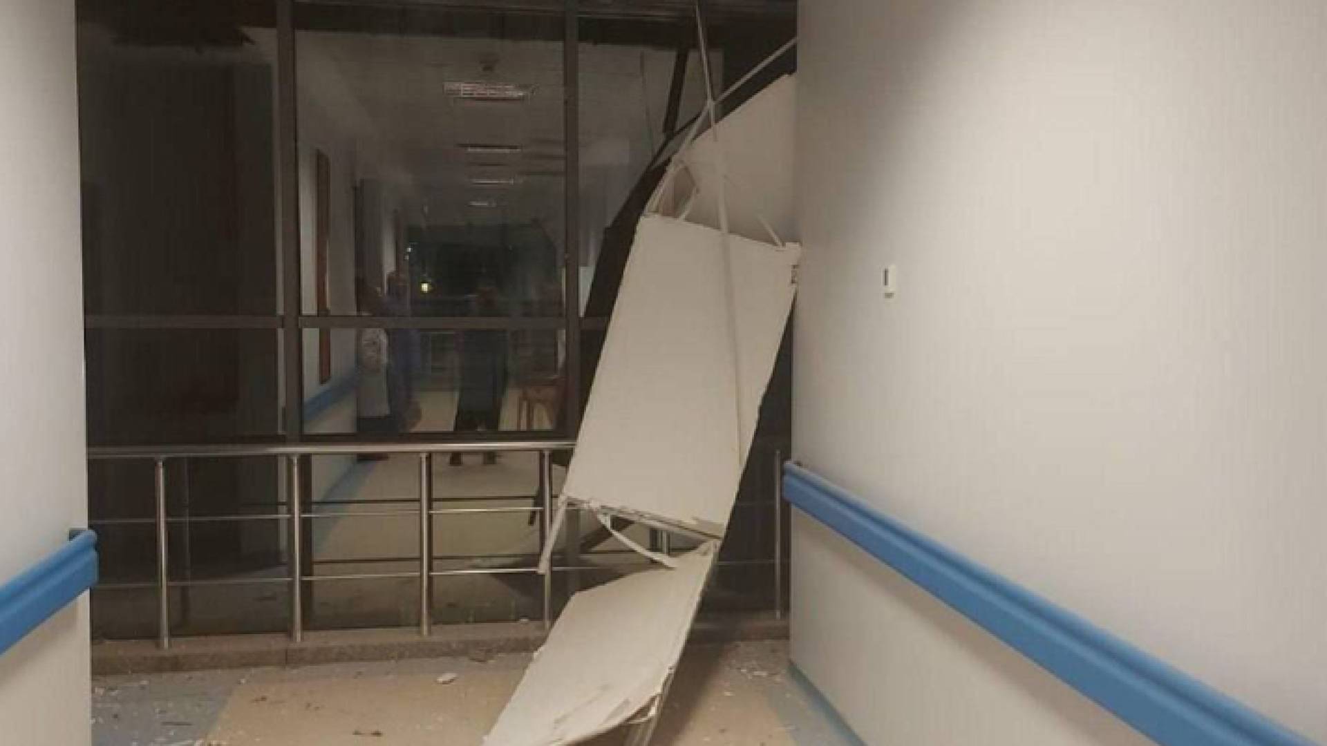 مستشفى الصداقة التركي الفلسطيني للسرطان في قطاع غزة بعد قصفه