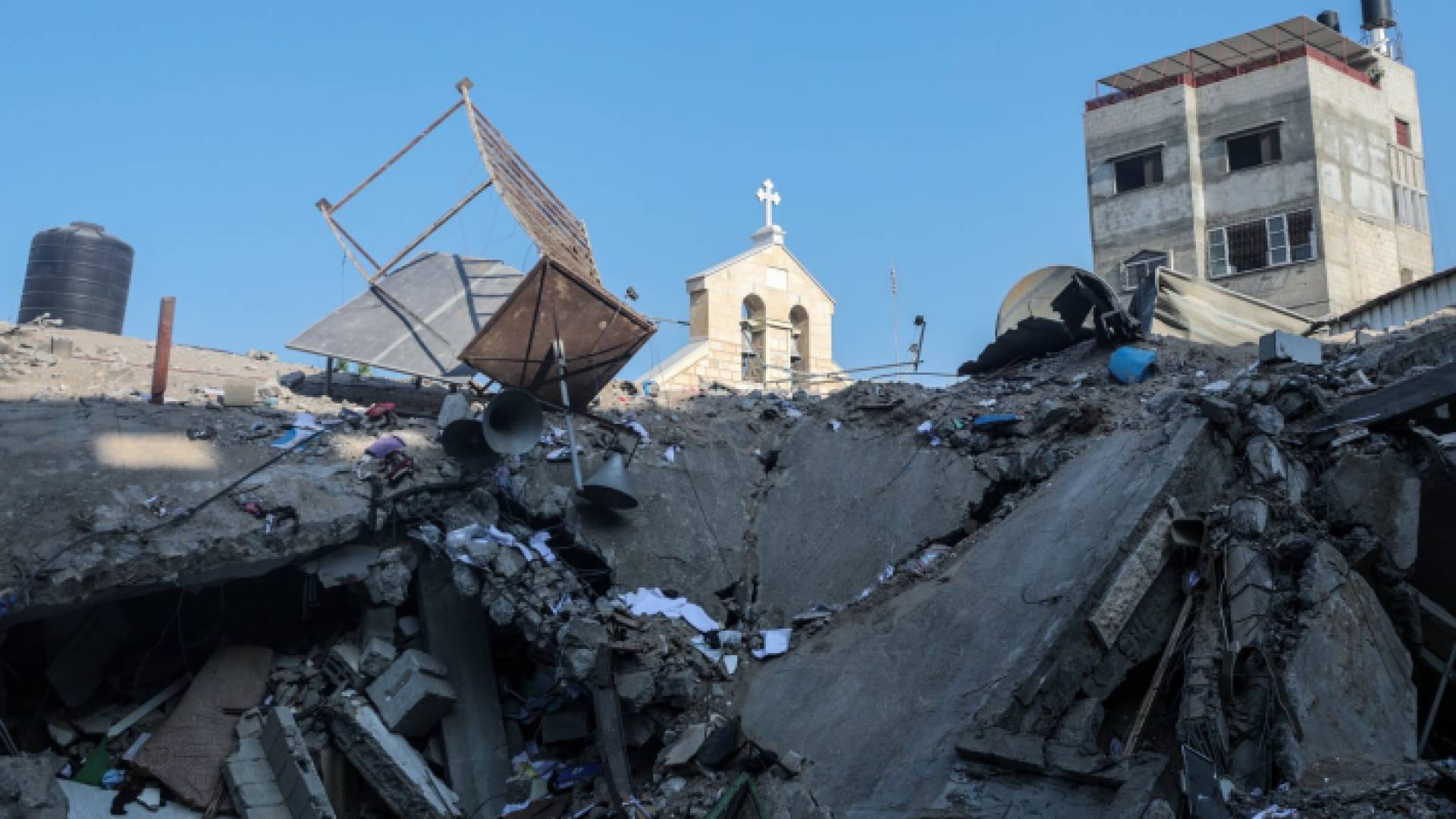 استهداف الكنيسة الأرثوذكسية اليونانية في غزة