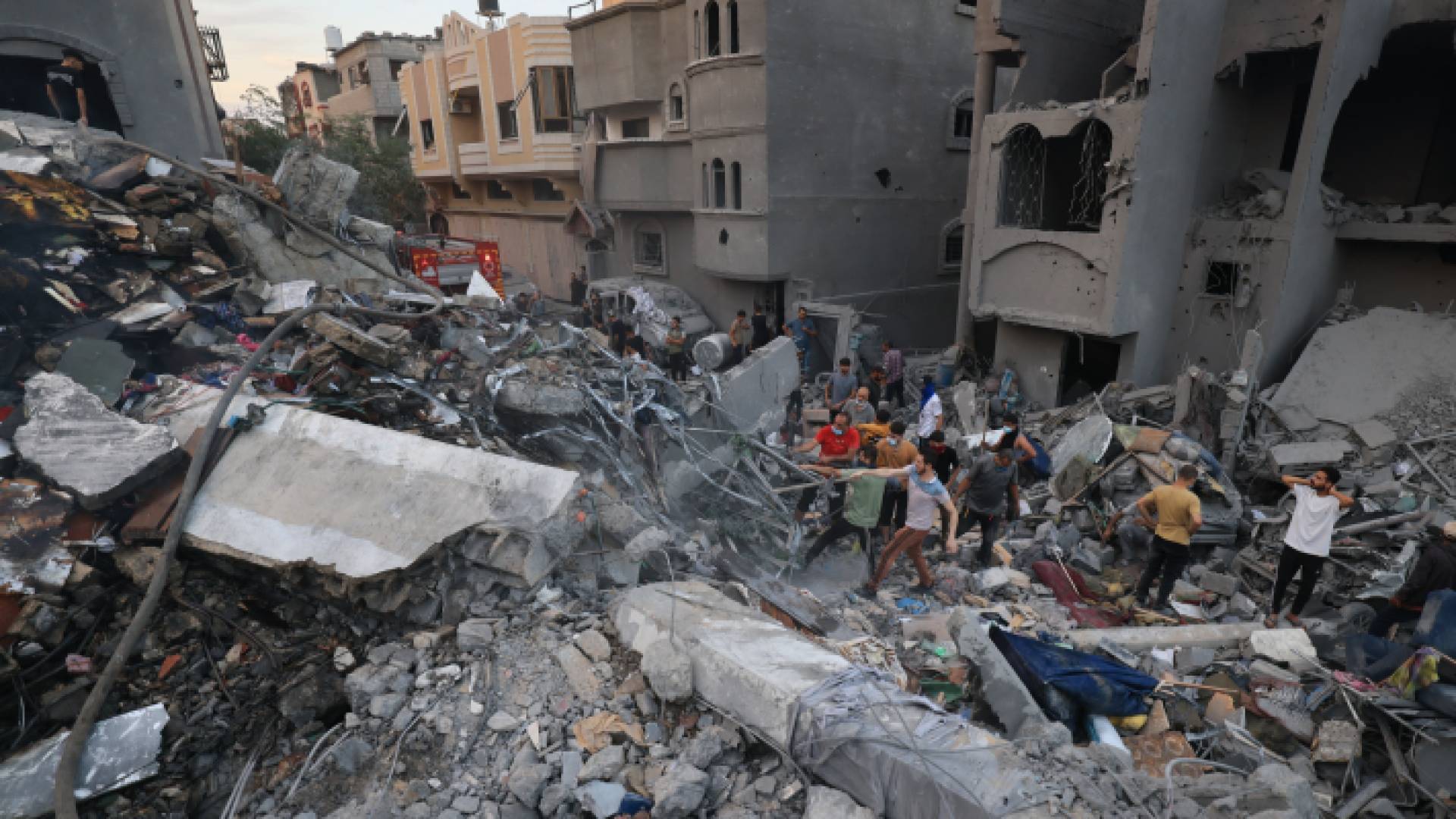 الصورة من قصف الاحتلال لقطاع غزة