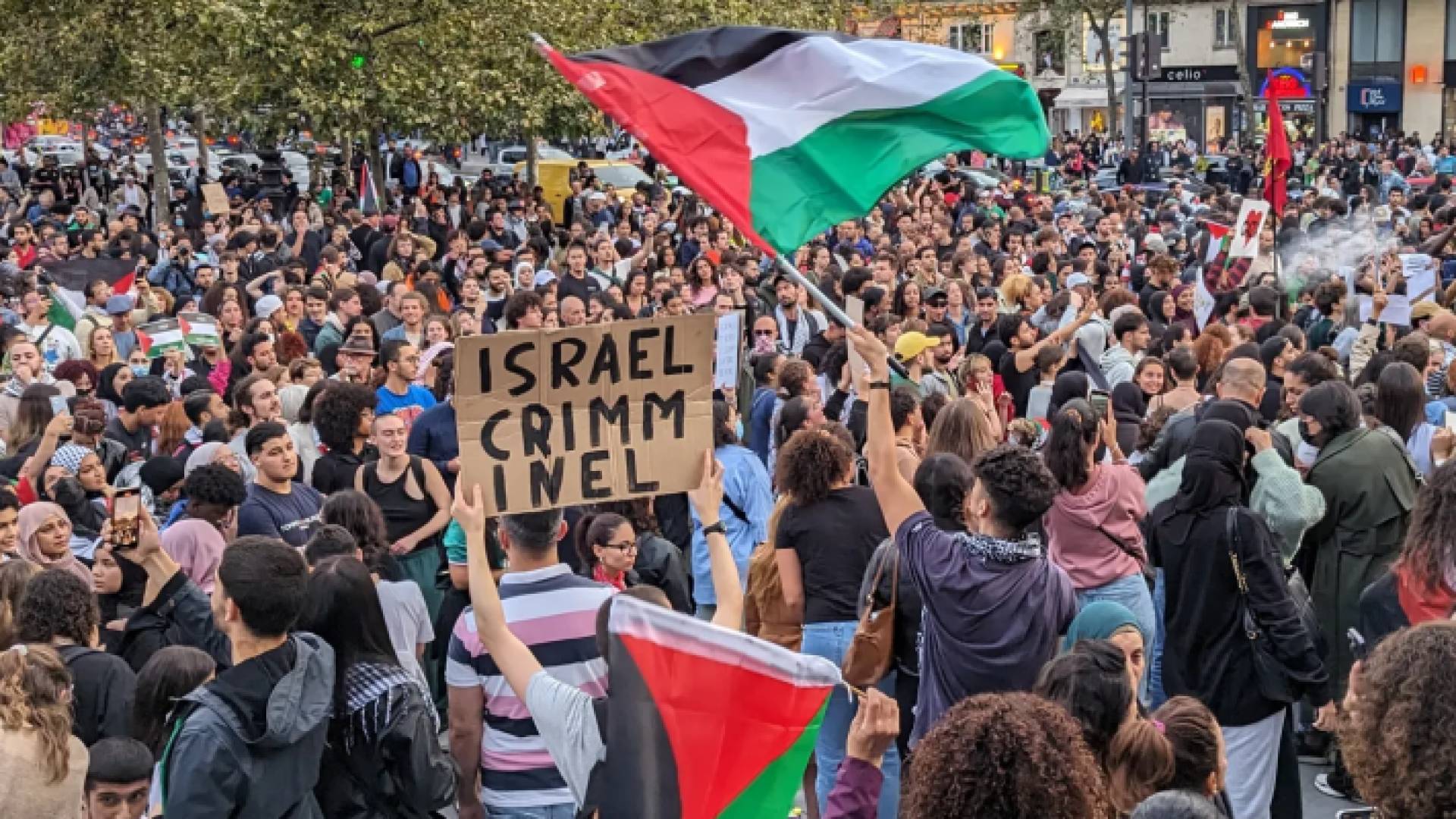 مظاهرة لنصرة فلسطين في باريس