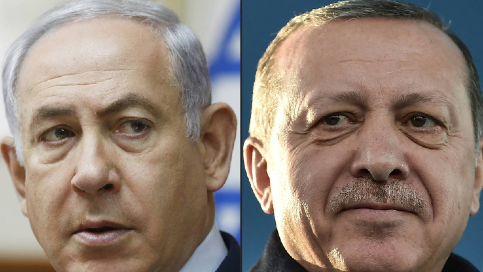 الرئيس التركي رجب طيب أردوغان ورئيس حكومة الاحتلال بنيامين نتنياهو