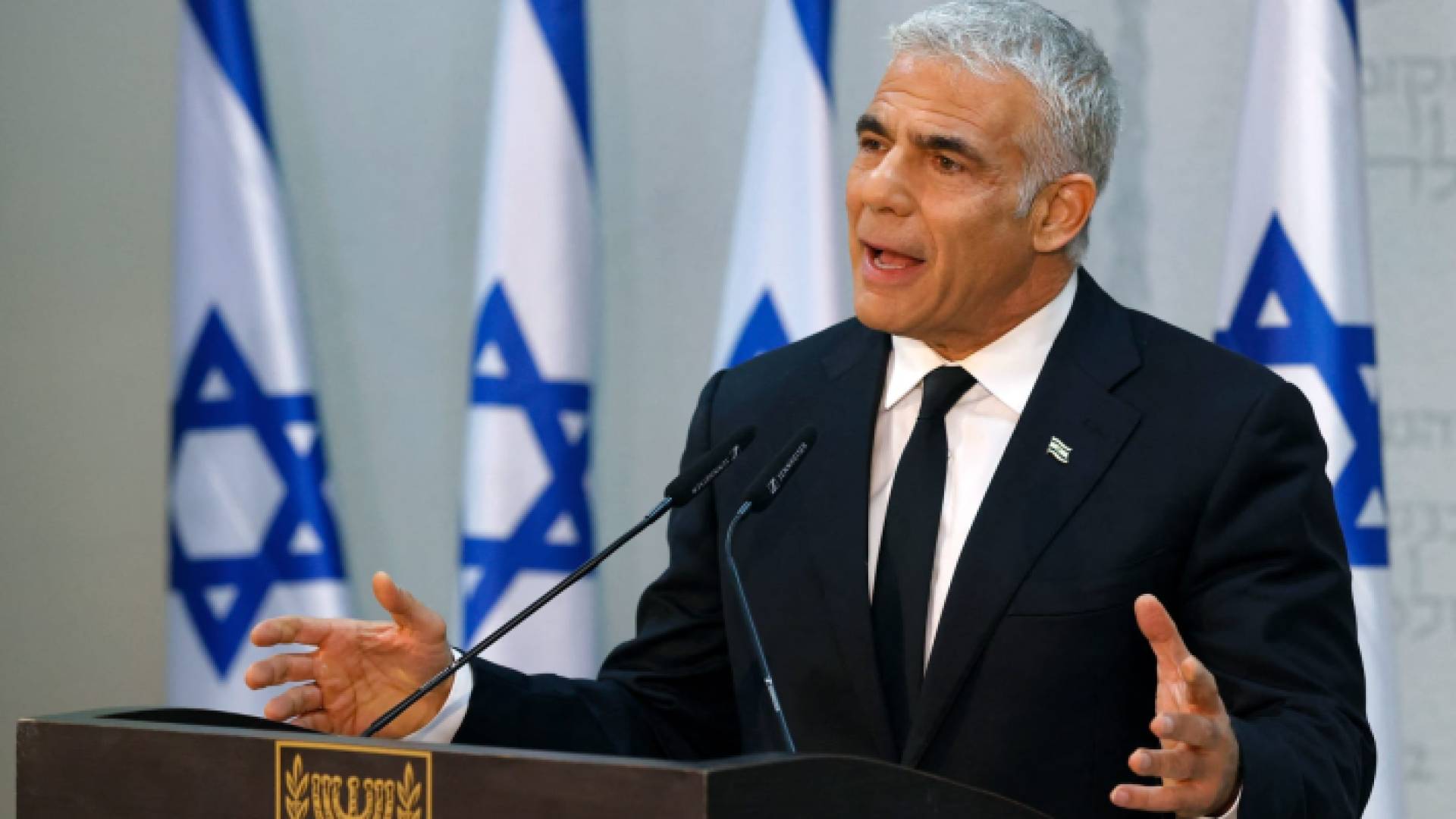 يائير لابيد زعيم المعارضة في تل أبيب