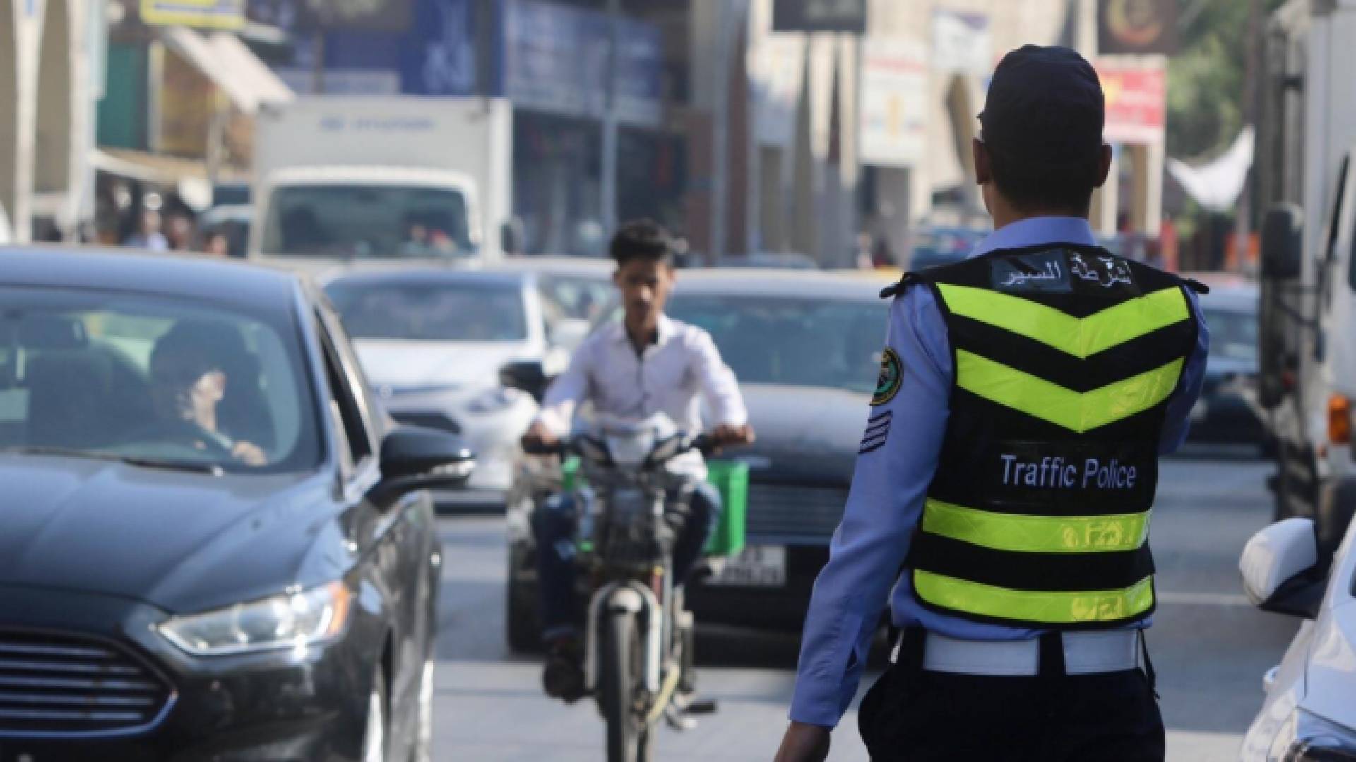شرطي سير في العاصمة عمان