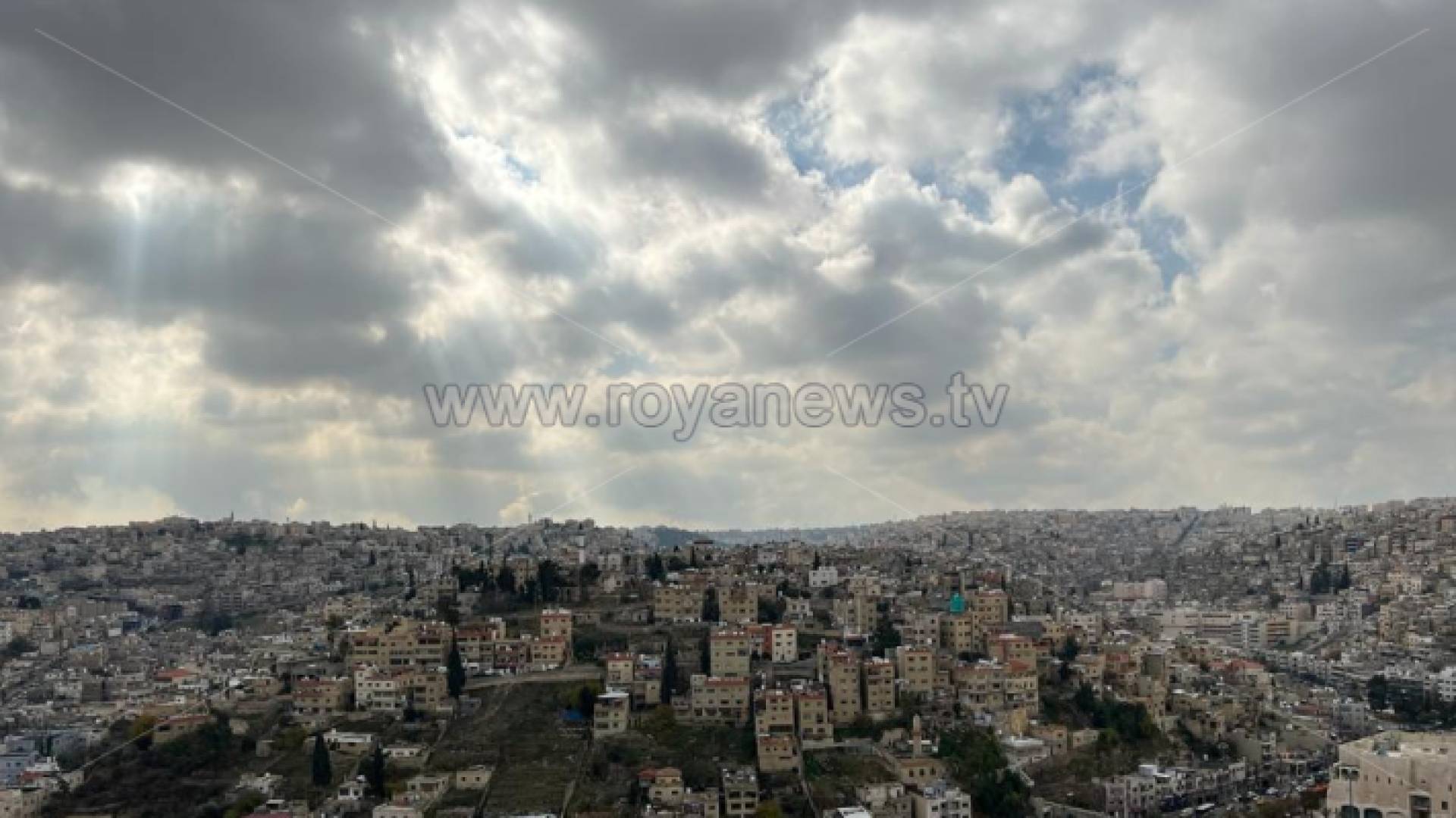 أجواء غائمة في العاصمة عمان