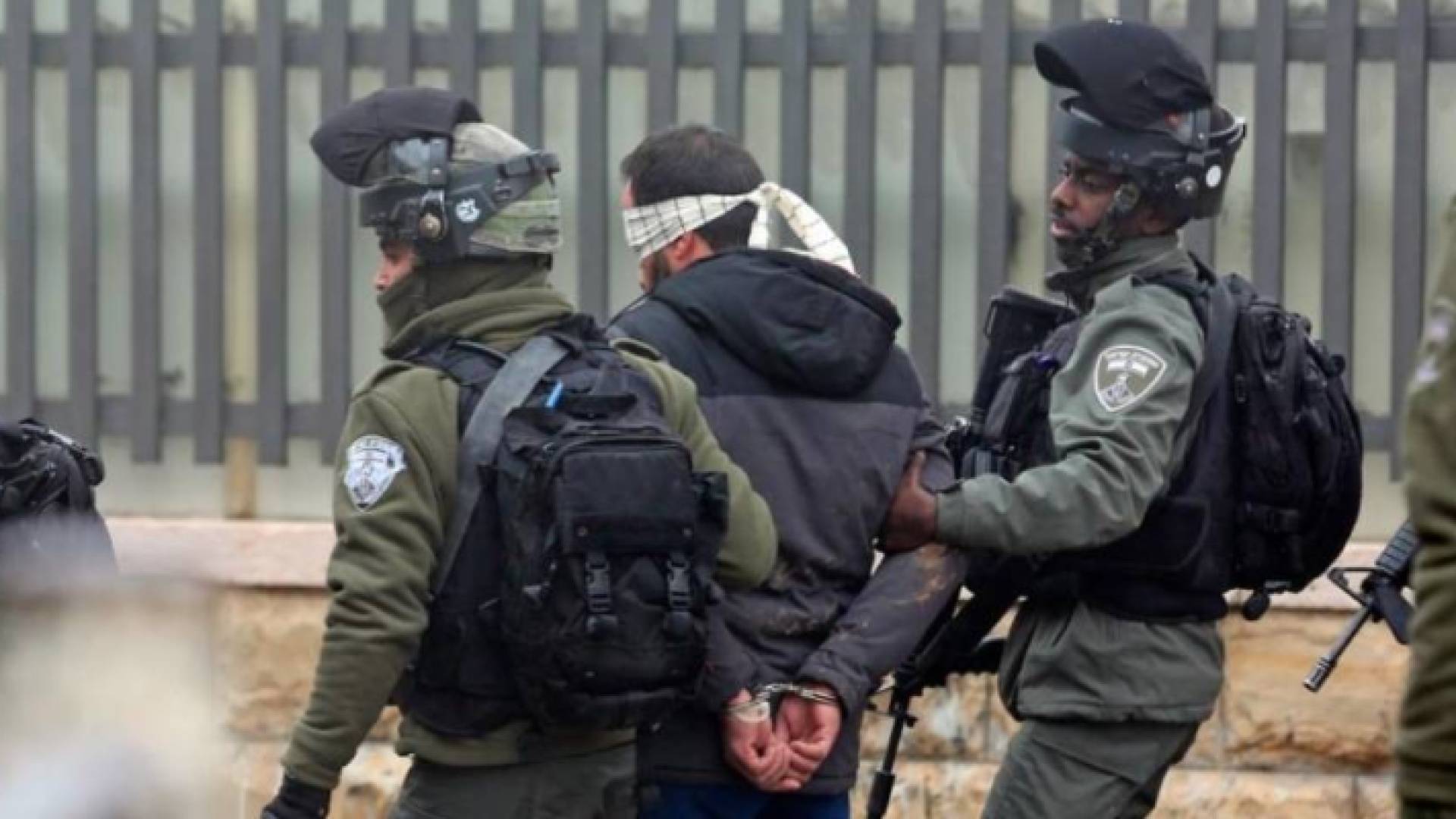 عناصر من قوات الاحتلال الإسرائيلي تعتقل فلسطينيا - أرشيفية