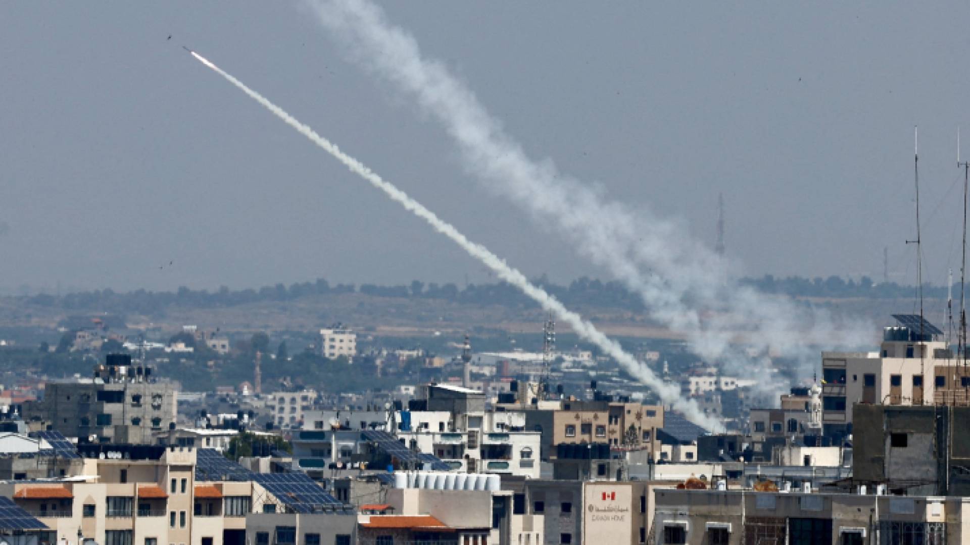 صواريخ المقاومة الفلسطينية أطلقت من قطاع غزة