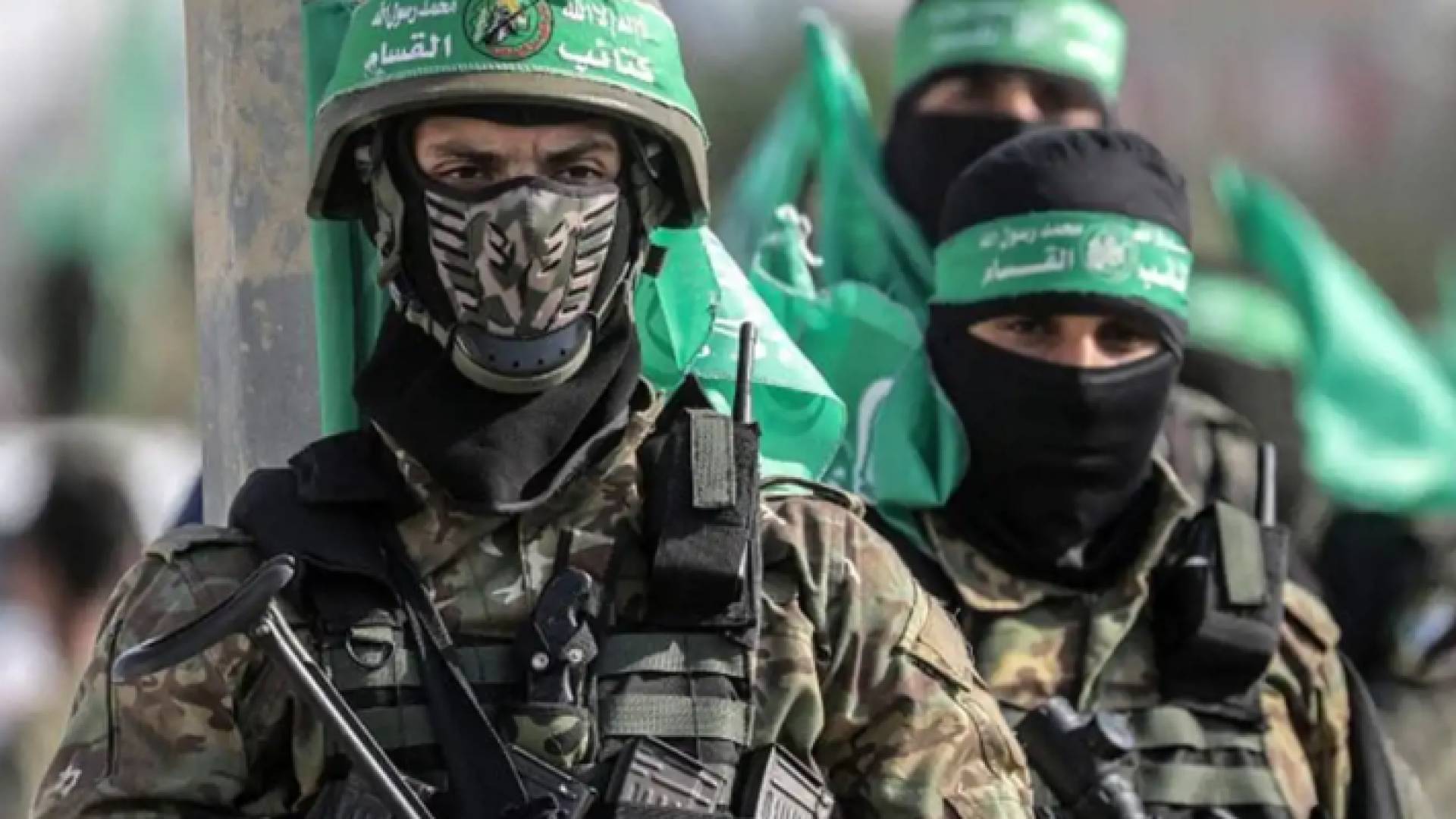 عناصر كتائب القسام الذراع العسكري لحركة حماس
