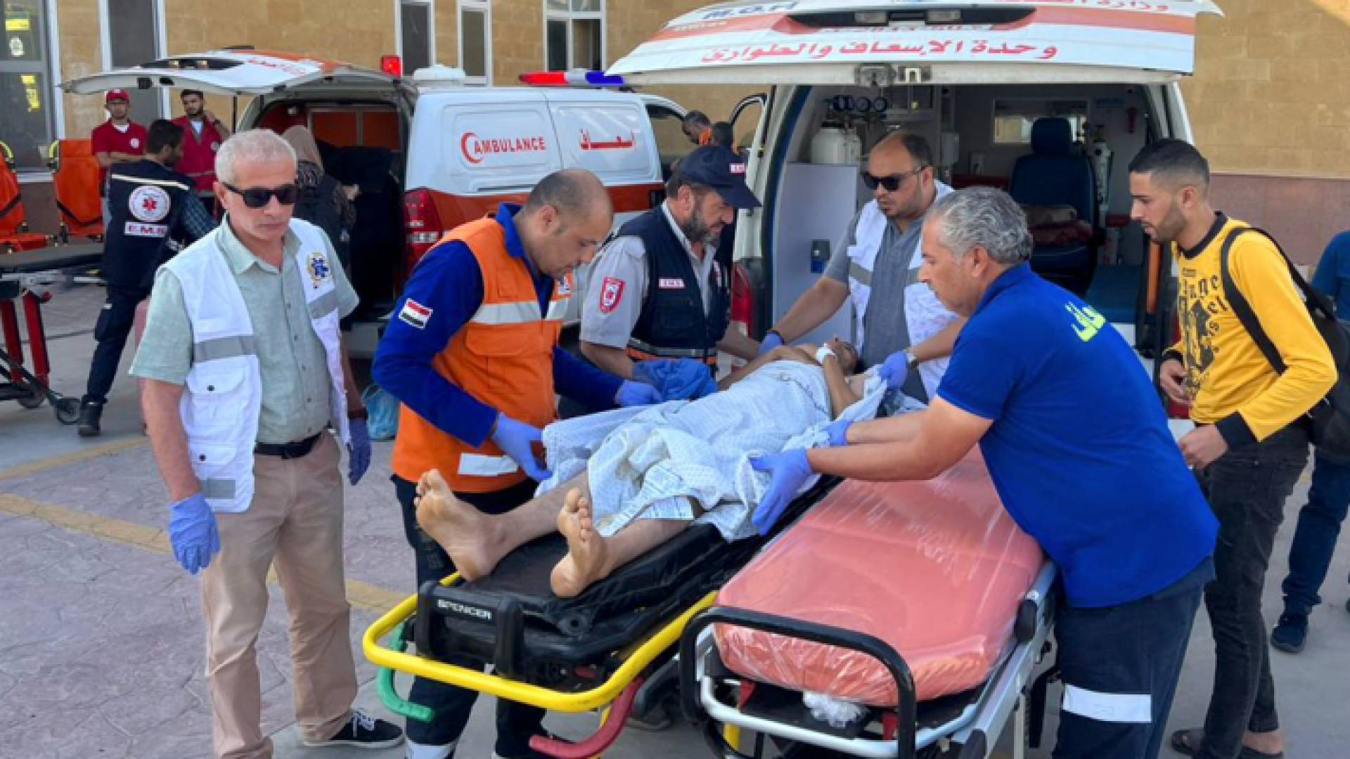 فرق الاسعاف في غزة