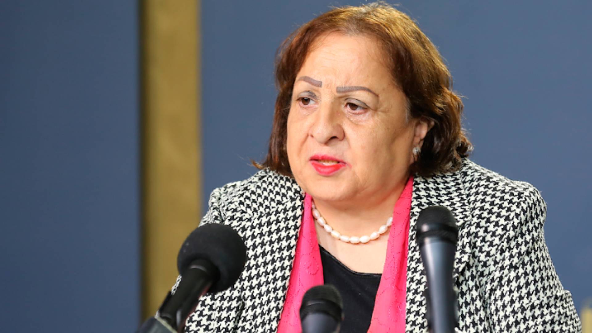 وزيرة الصحة الفلسطينية مي الكيلة