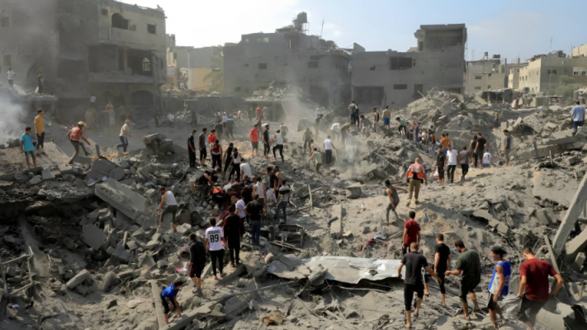 الصورة من آثار الدمار الذي خلفه الاحتلال في غزة