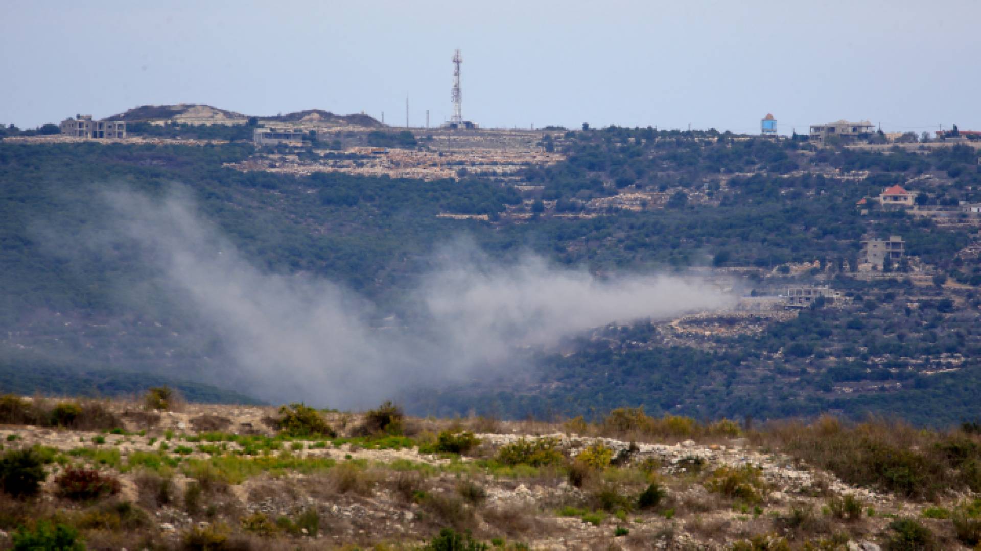 الصورة من استهداف مناطق جنوب لبنان