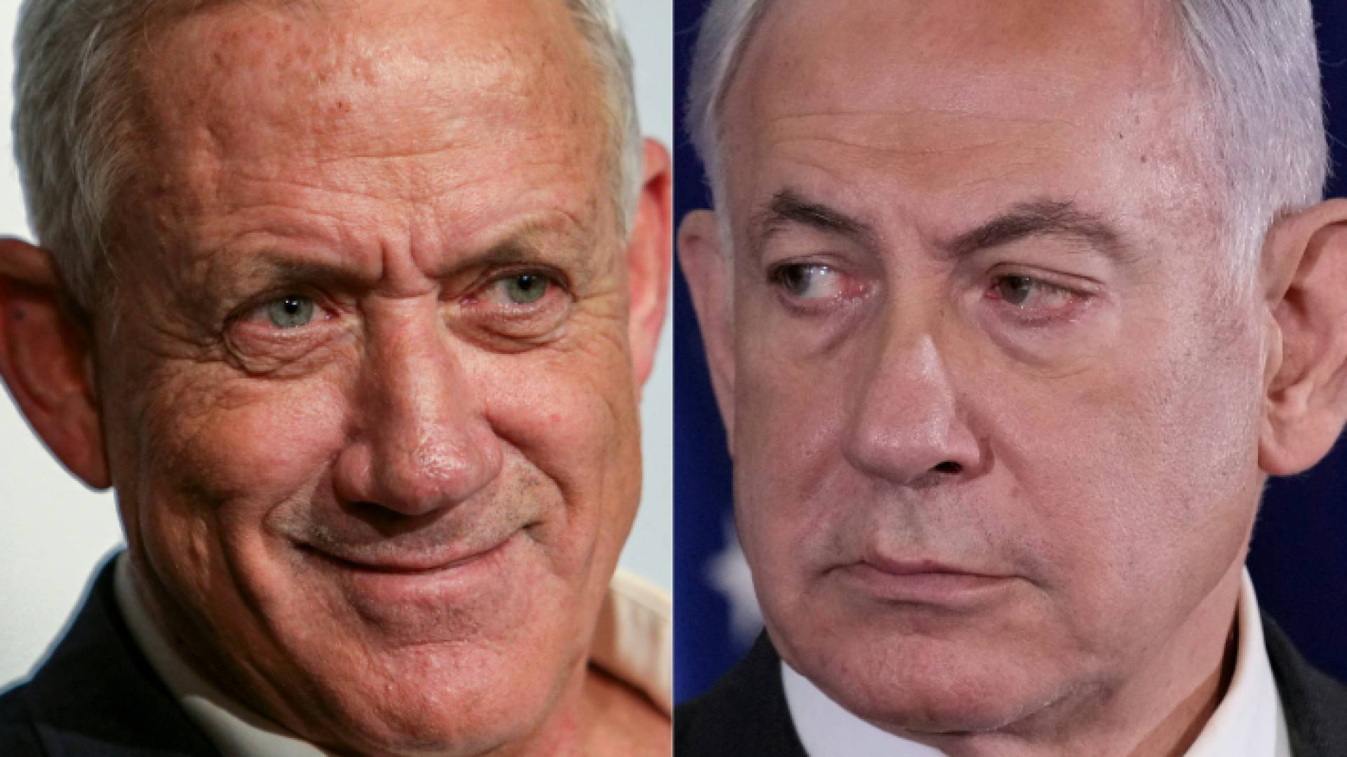 رئيس وزراء حكومة الاحتلال نتنياهو وعضو "مجلس الحرب" غانتس