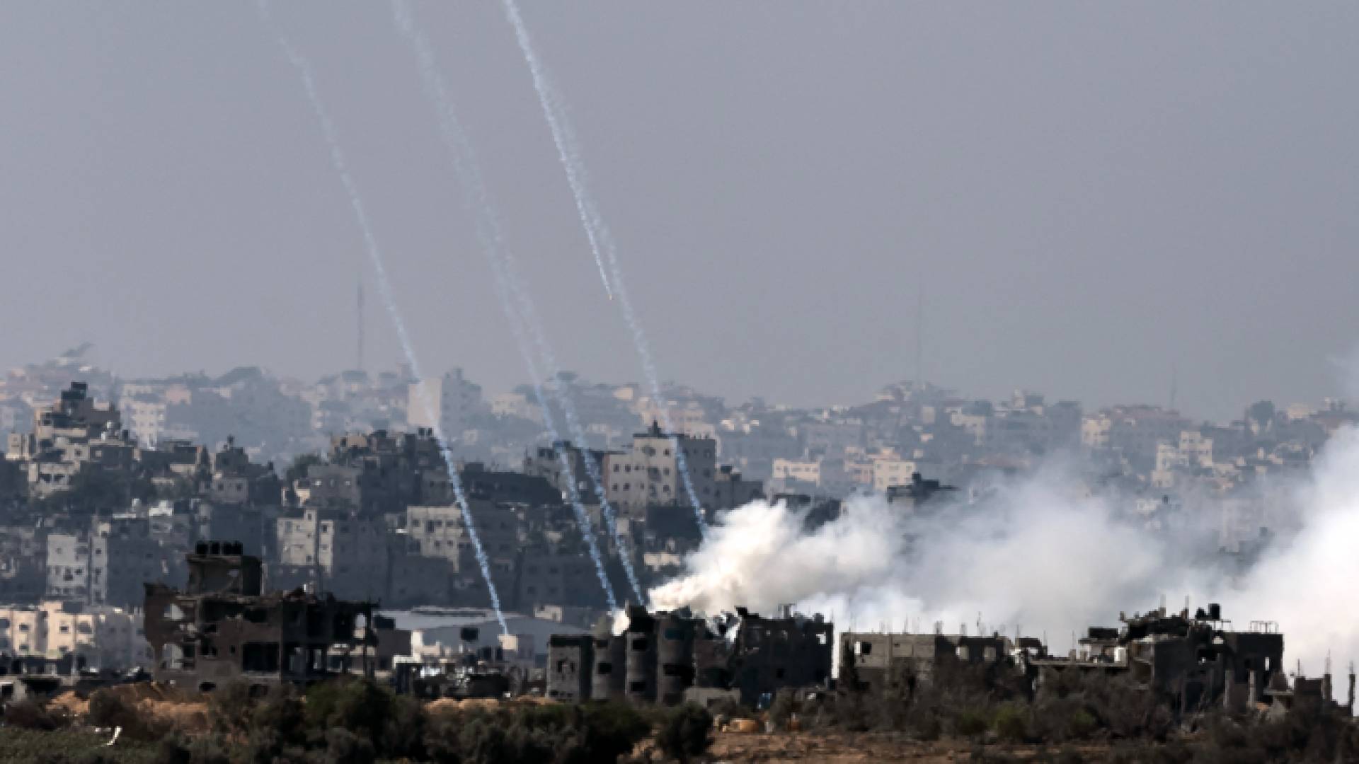 صواريخ المقاومة الفلسطينية أطلقت من قطاع غزة