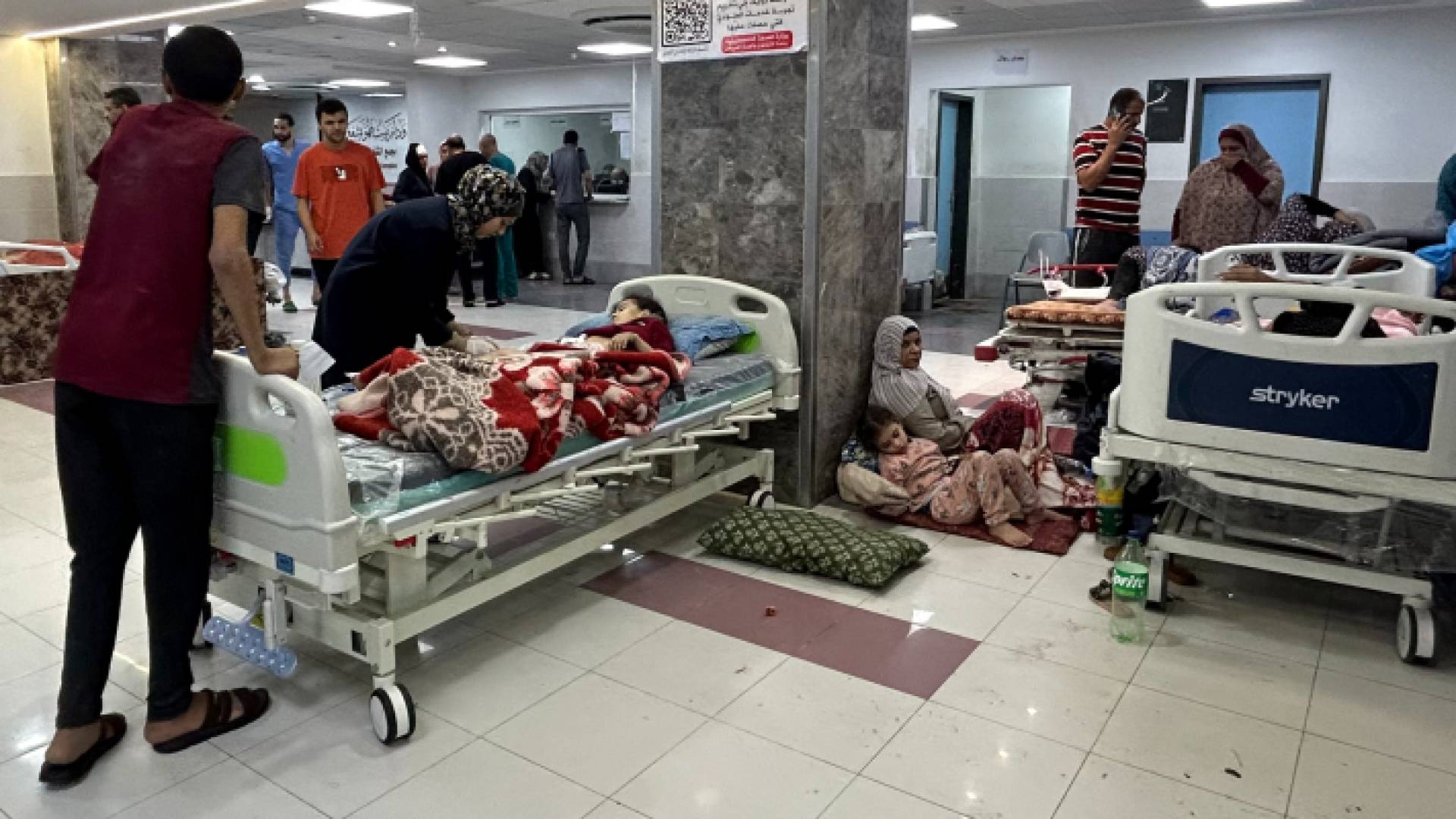 الصورة من داخل مستشفى الشفاء