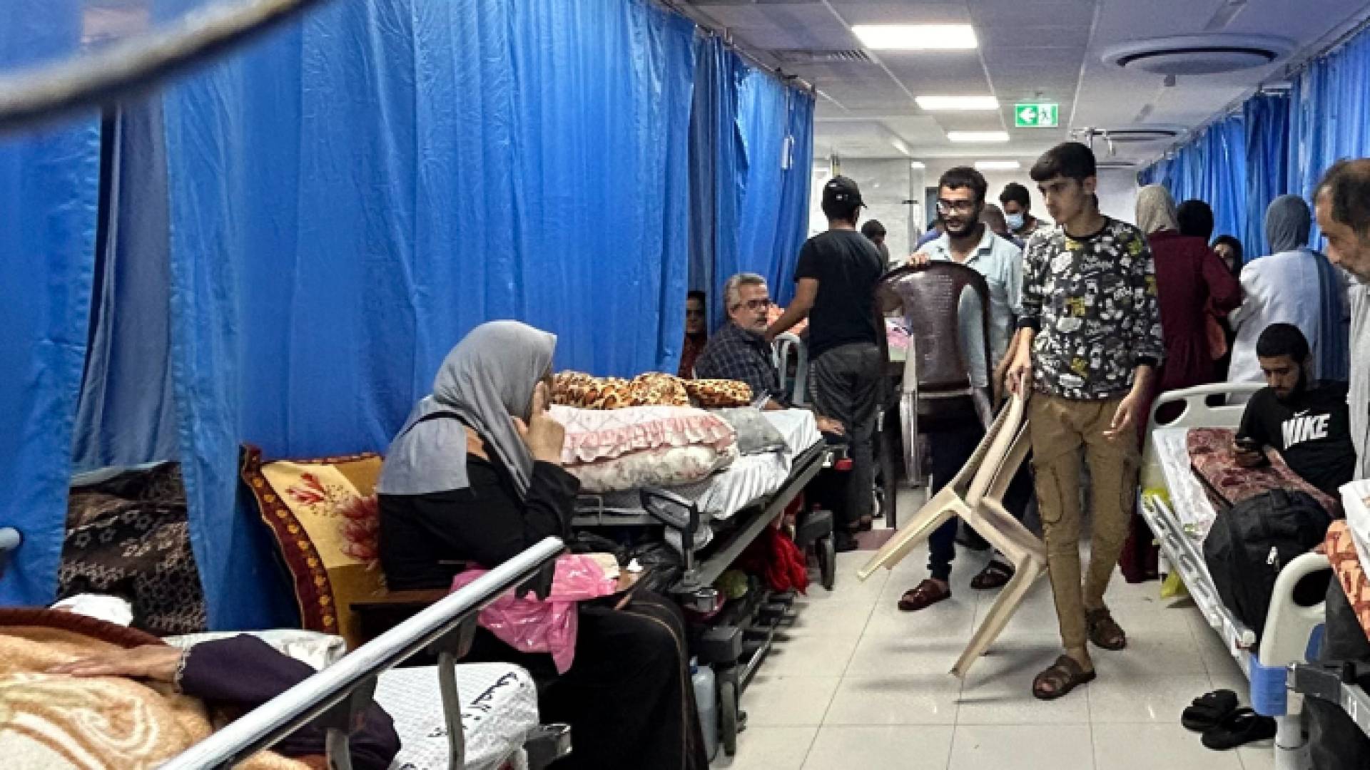 الصورة من داخل مستشفى الشفاء