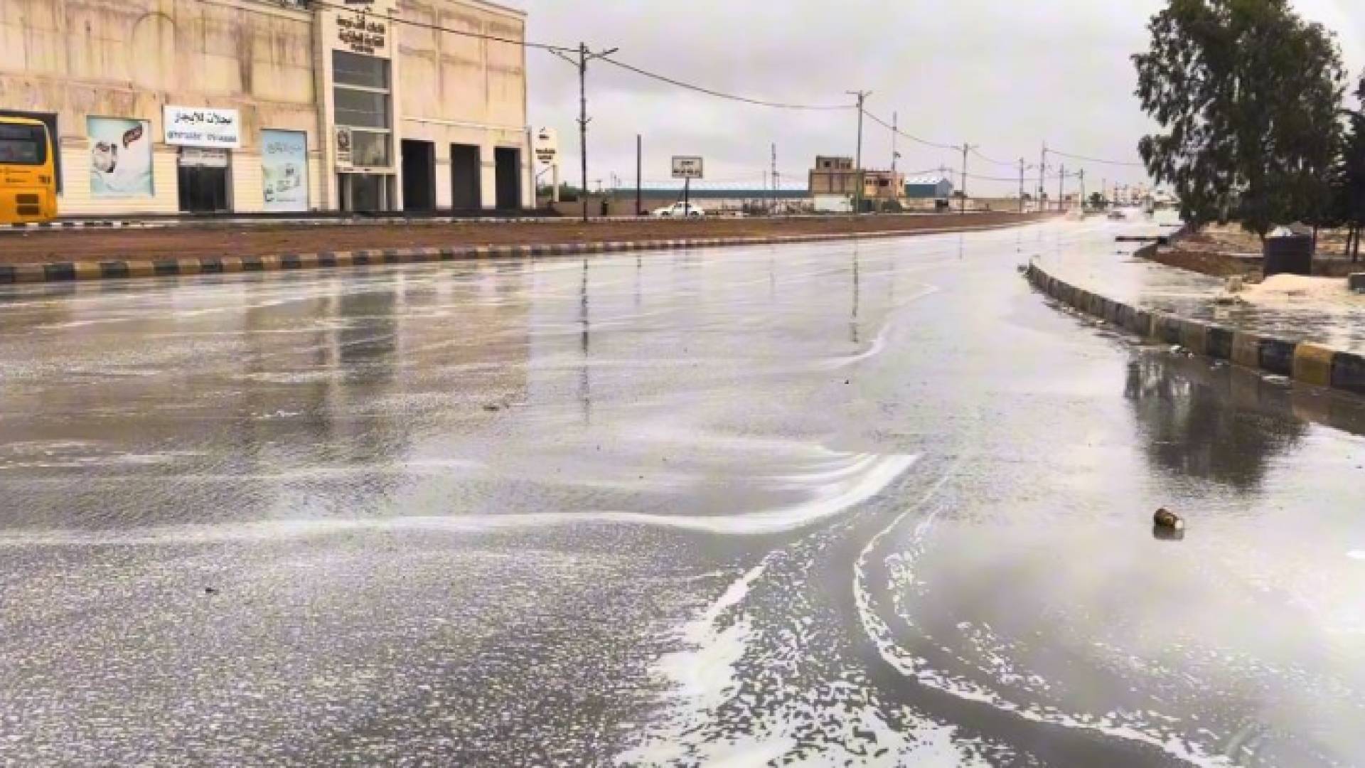 مياه الأمطار في محافظة المفرق