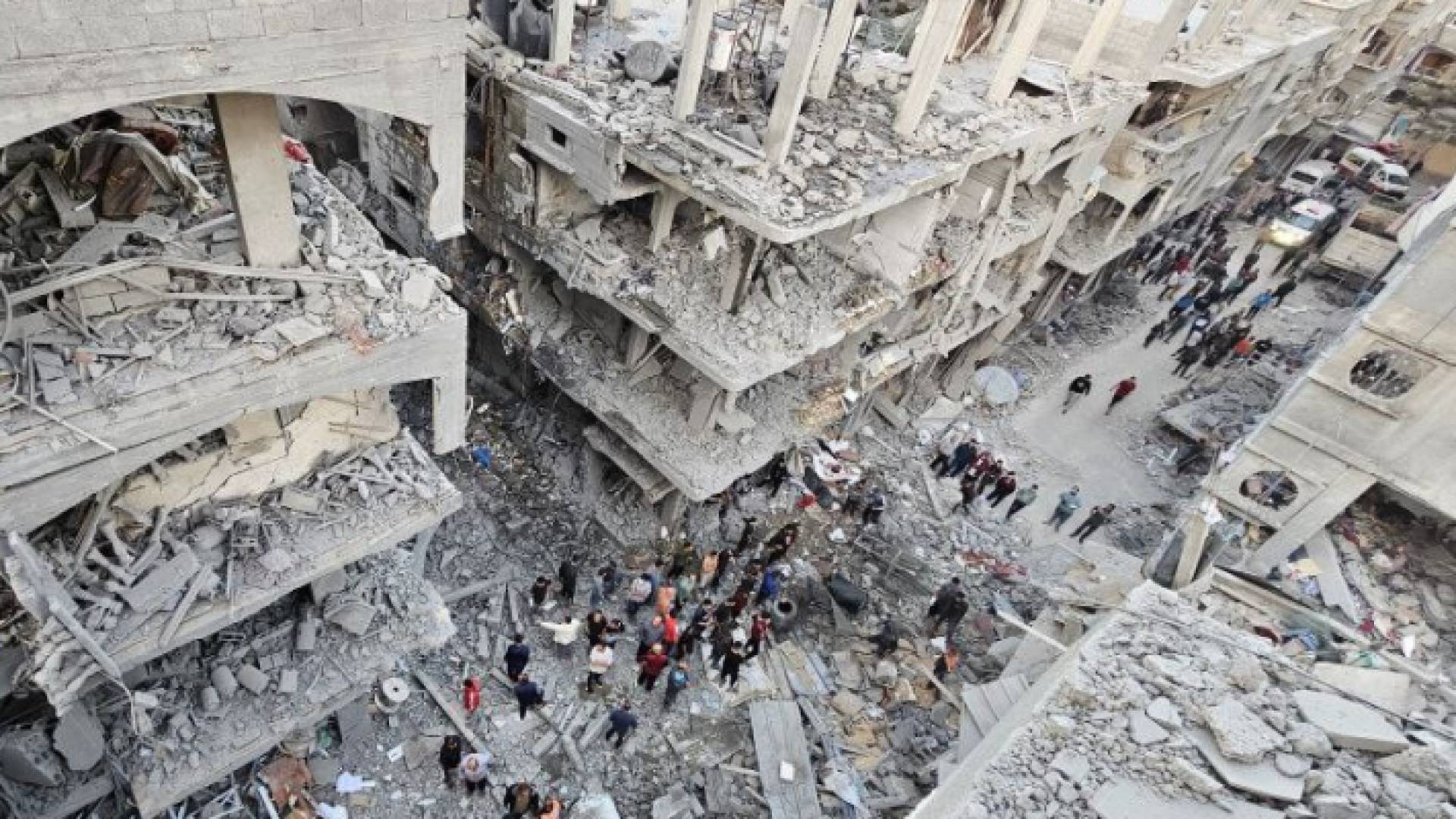 من الدمار الذي تسبب به الاحتلال الإسرائيلي في قطاع غزة