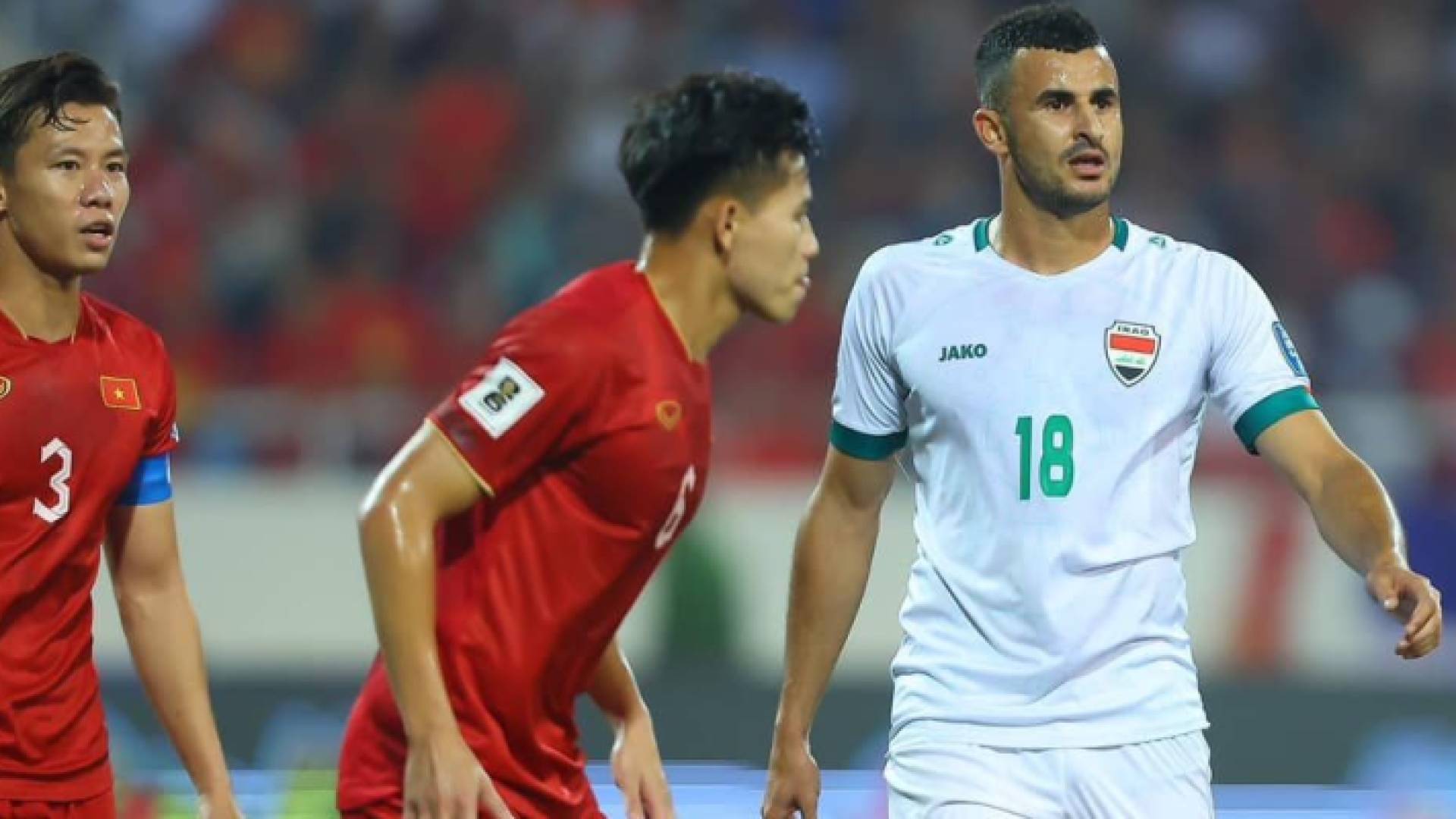 من مباراة العراق وفيتنام