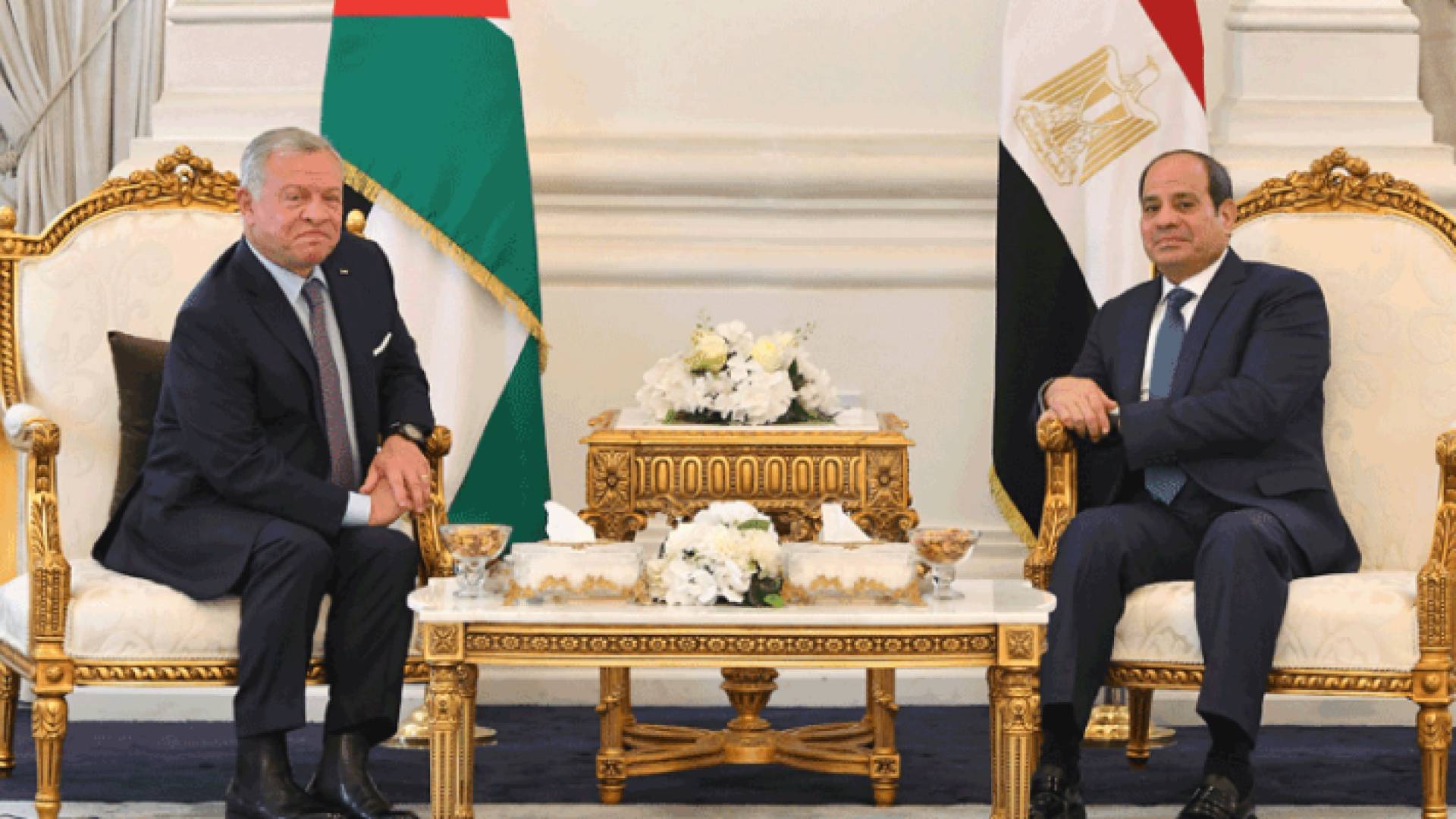 الرئيس المصري عبد الفتاح السيسي الملك عبد الله الثاني - أرشيفية