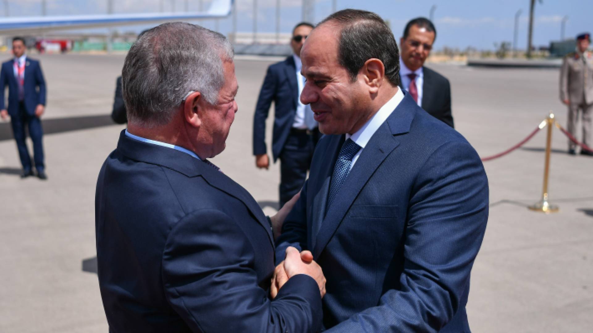 جلالة الملك والرئيس السيسي