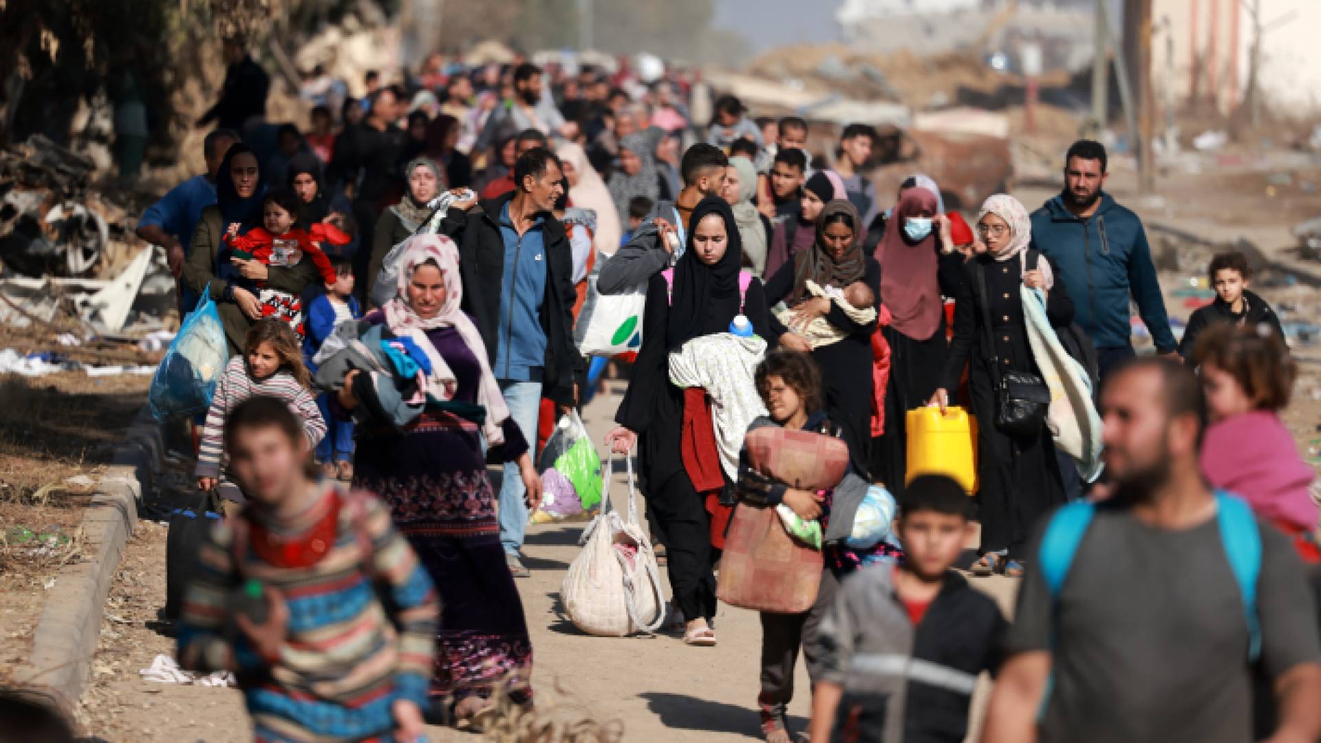 نازحون فلسطينيون في غزة