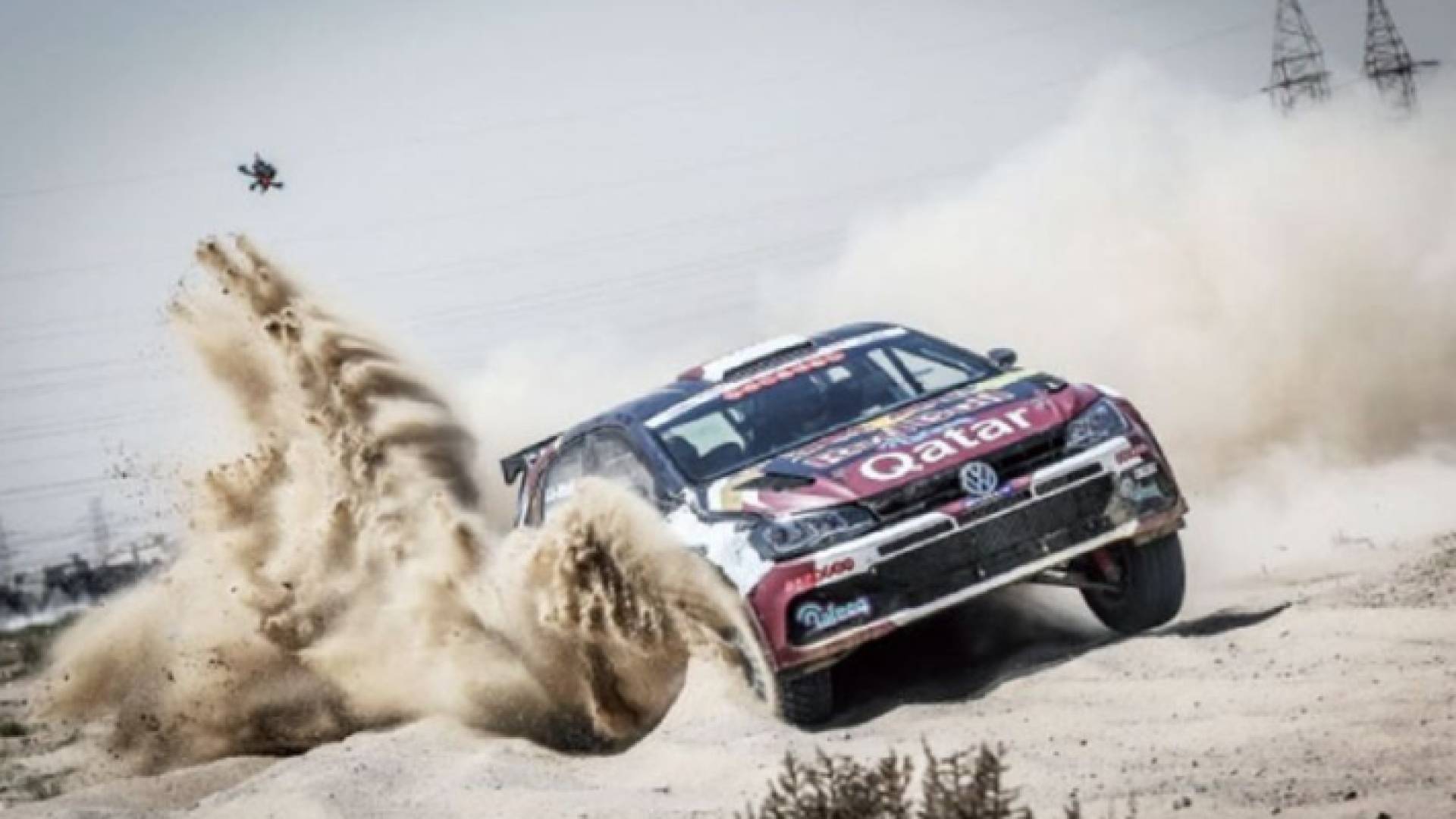 القطري ناصر العطية خلال مشاركته في رالي الأردن