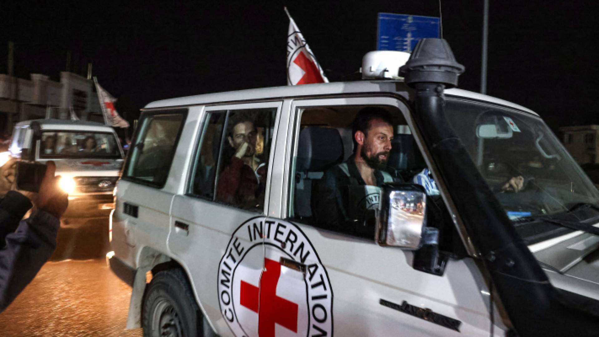 لحظة الإفراج عن محتجزين في قطاع غزة - أرشيف