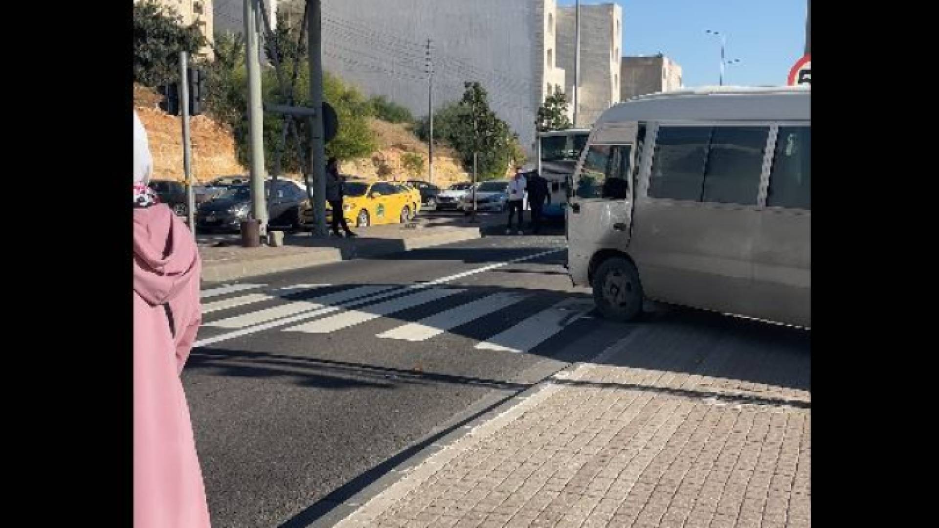 صورة ملتقطة من مقطع فيديو لحادث السير